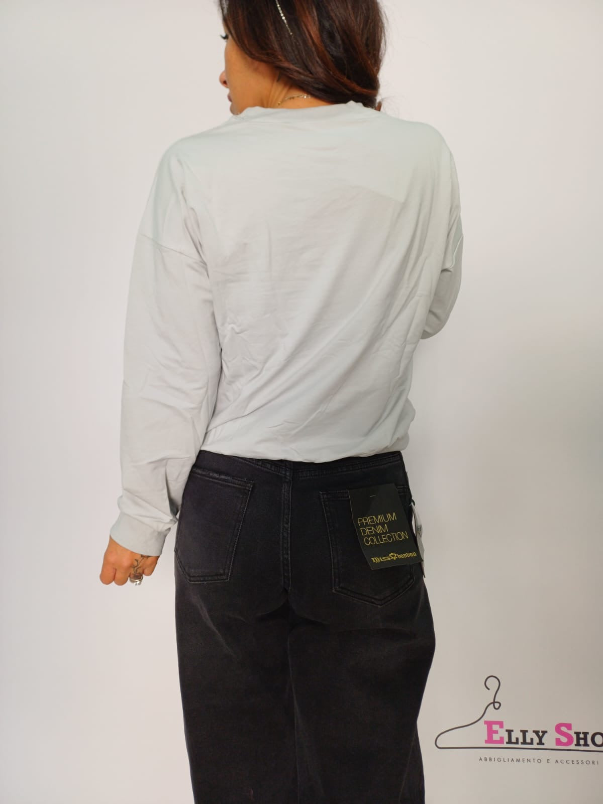 Felpa donna cuori glitterati casual