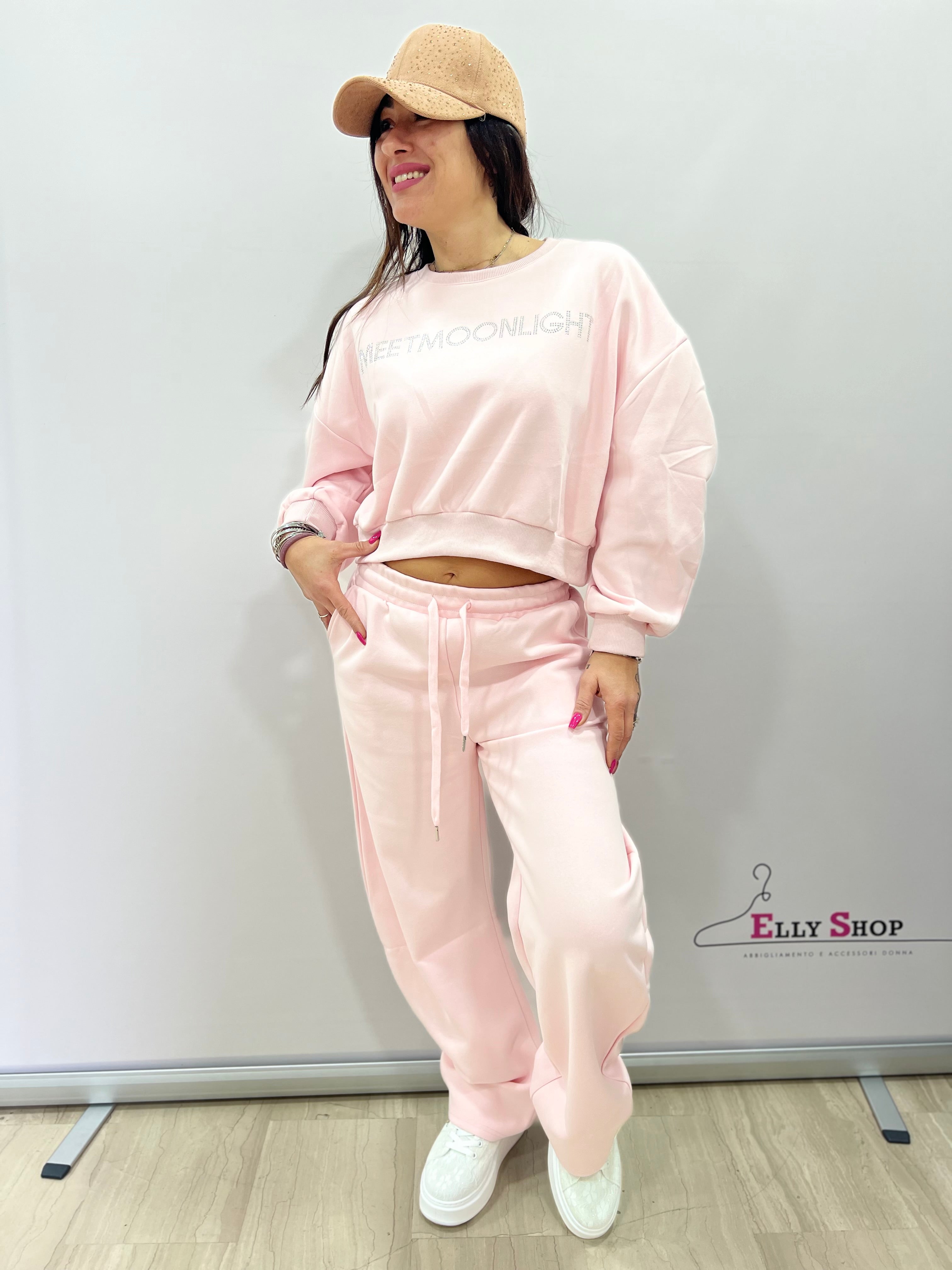 Completo tuta donna cropped casual chic