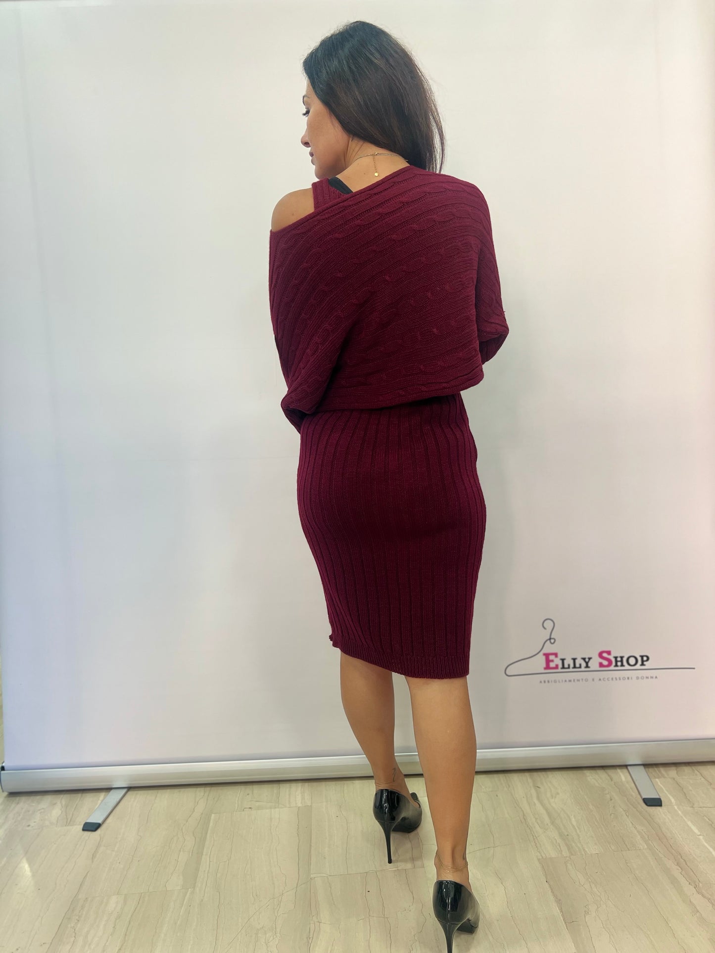 Completo donna vestito e copri spalle