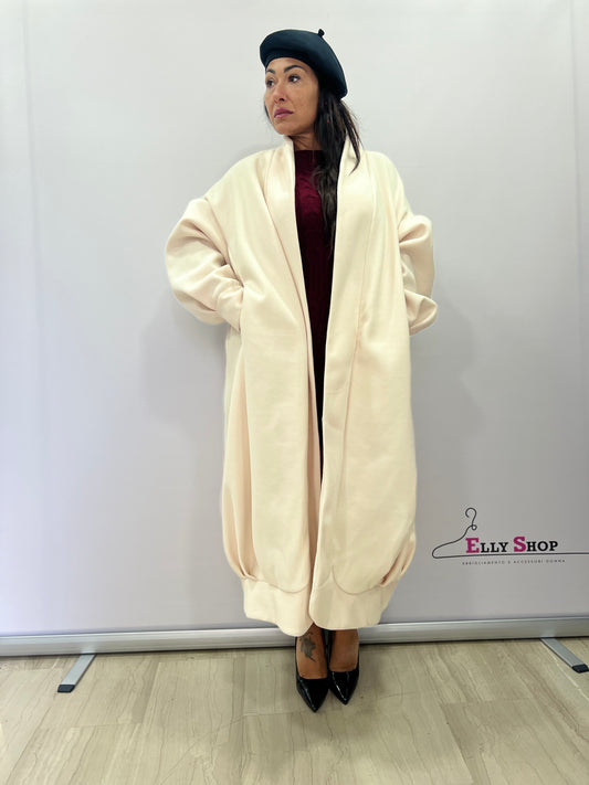 Cappotto Over Lungo Donna Curvy Balloon