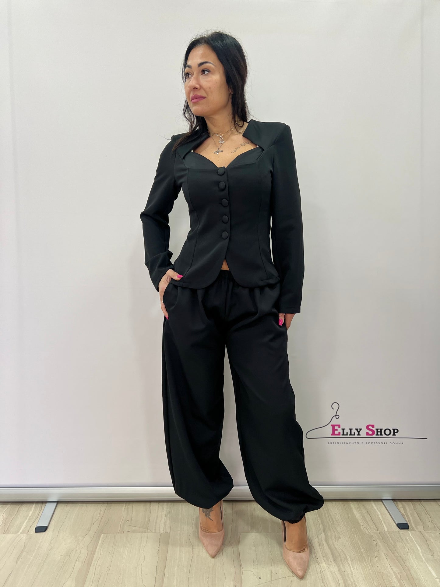 Completo elegante donna giacca e pantalone