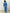 Completo donna azzurro giacca e pantalone