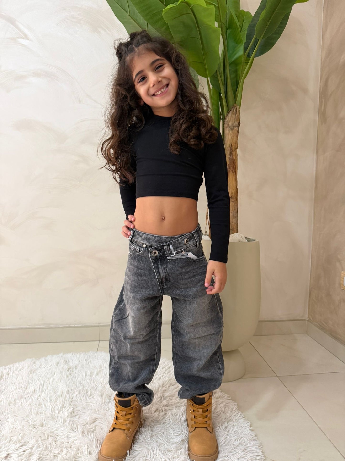 Jeans bambino gamba ampia chiaro e scuro art.st5290