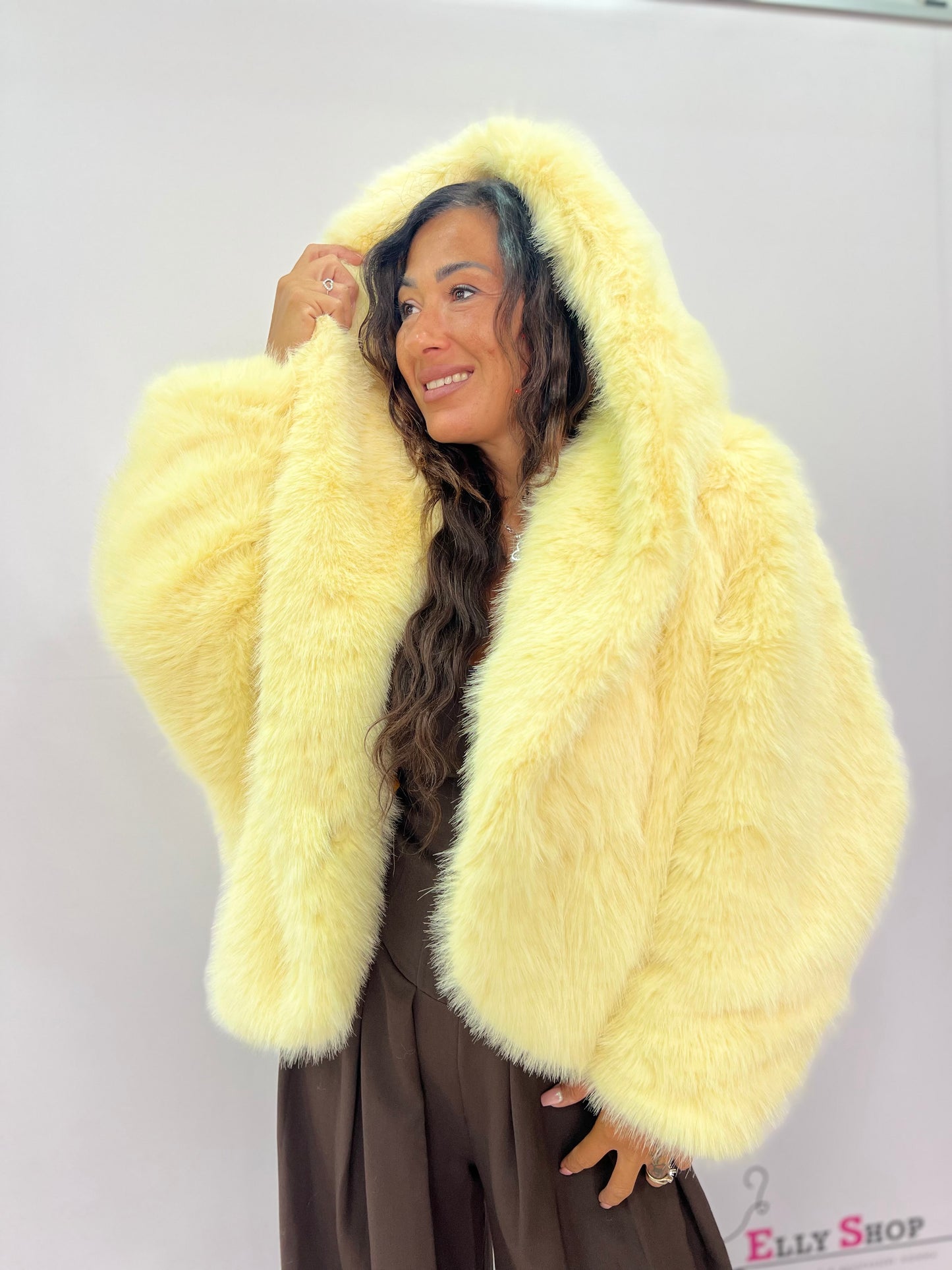 Pelliccia Giacca invernale colorata e