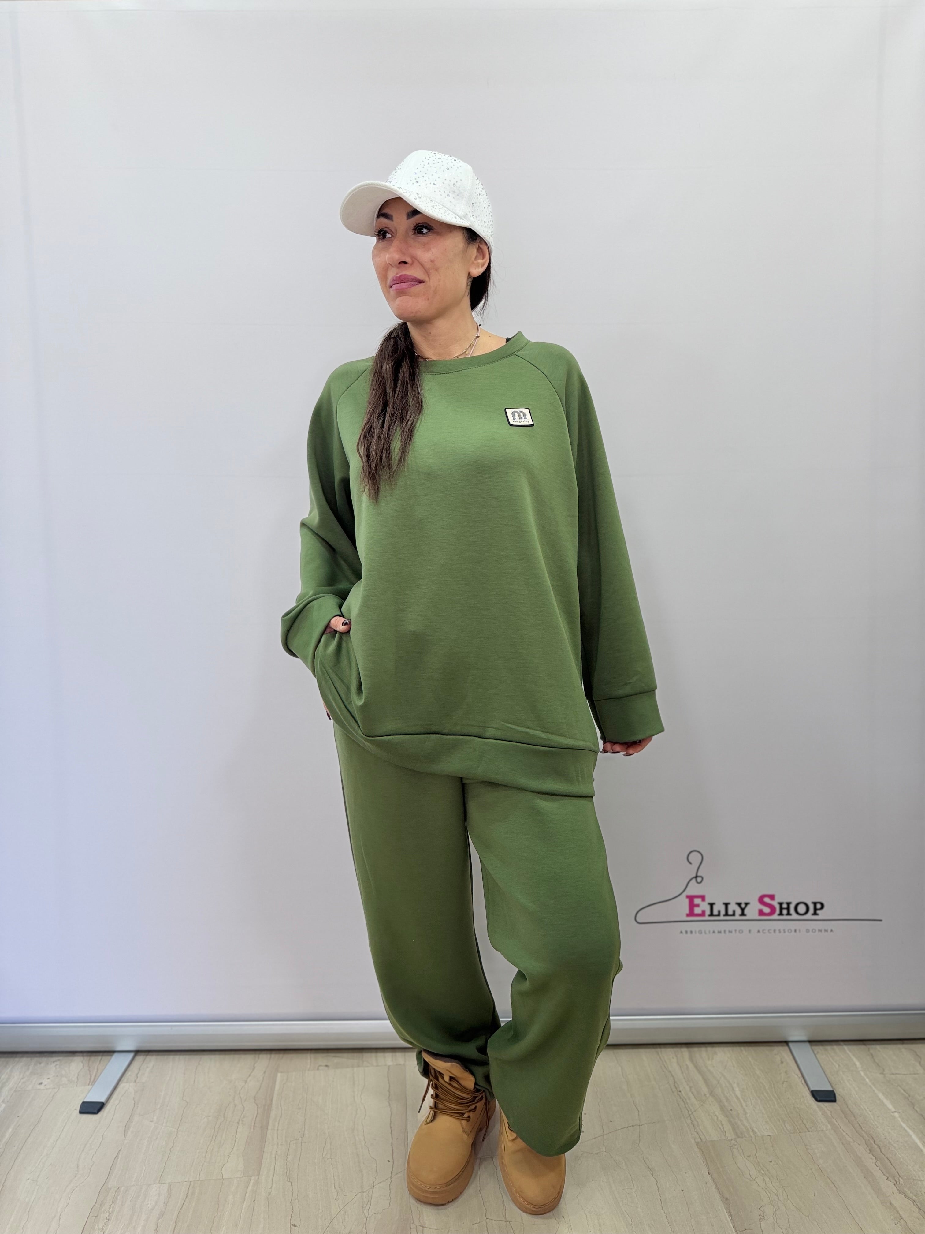 Completo curvy donna due pezzi casual comfort
