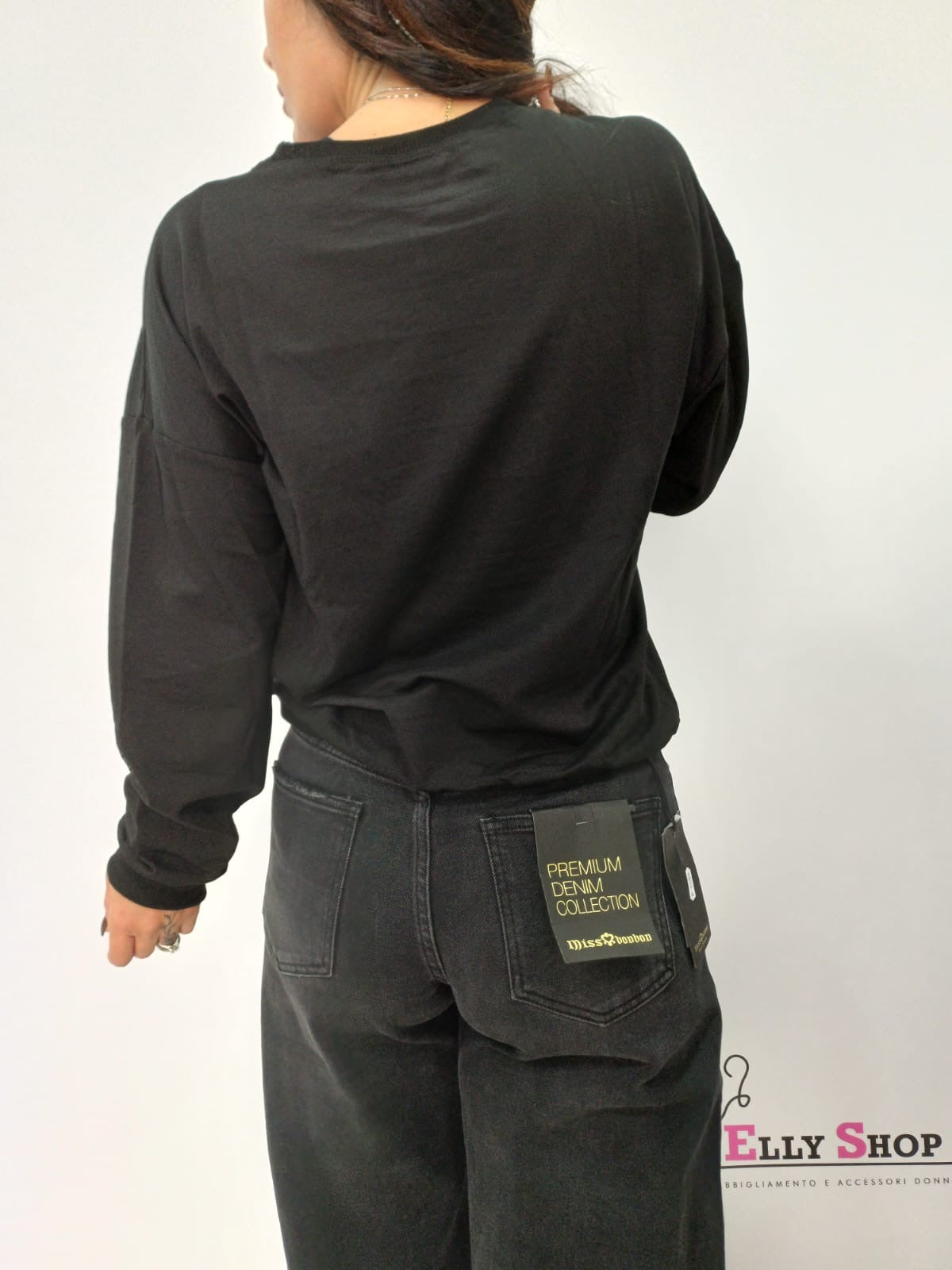 Felpa donna cuori glitterati casual