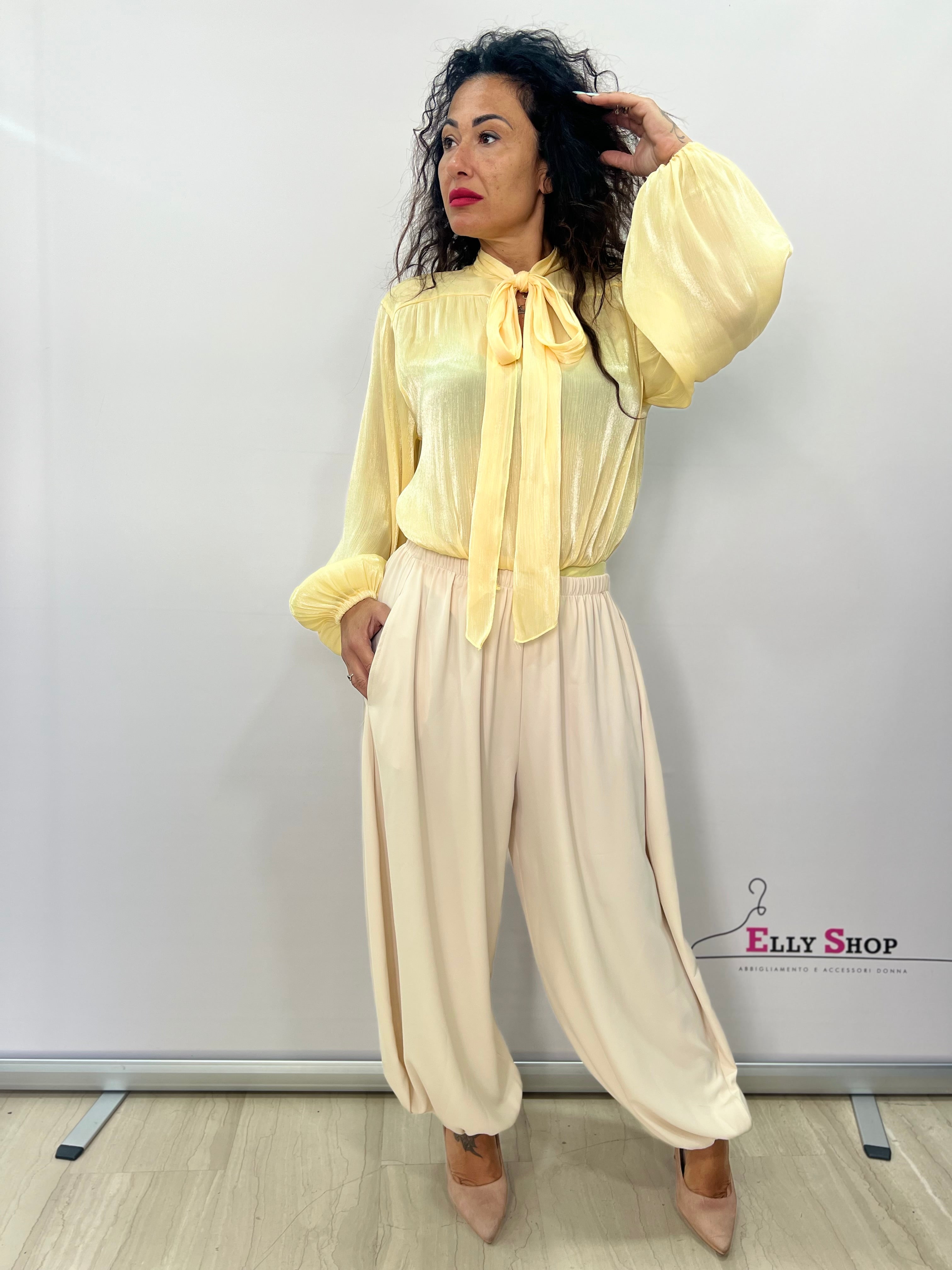 Pantalone palazzo donna ampio elegante