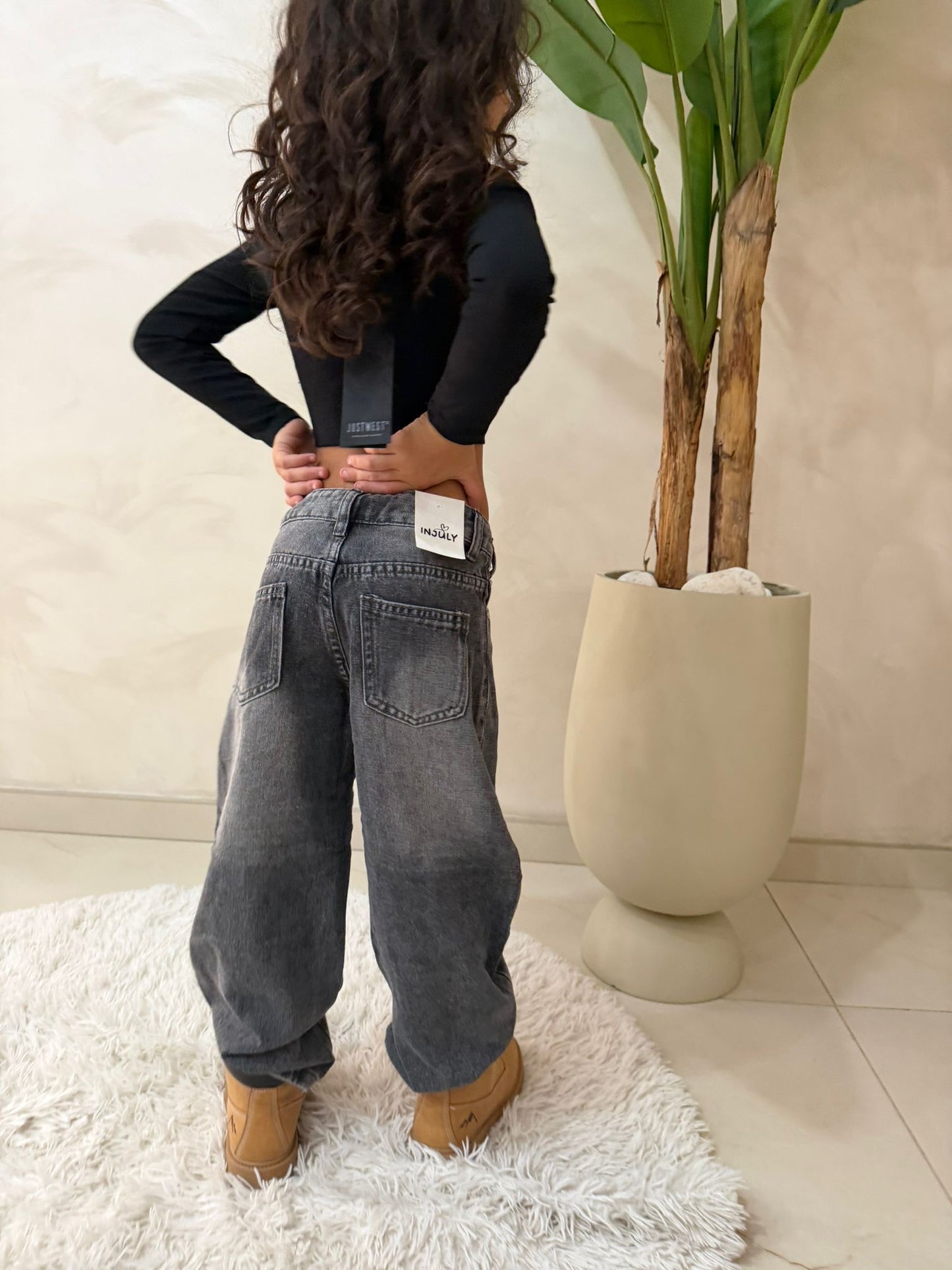 Jeans bambino gamba ampia chiaro e scuro art.st5290