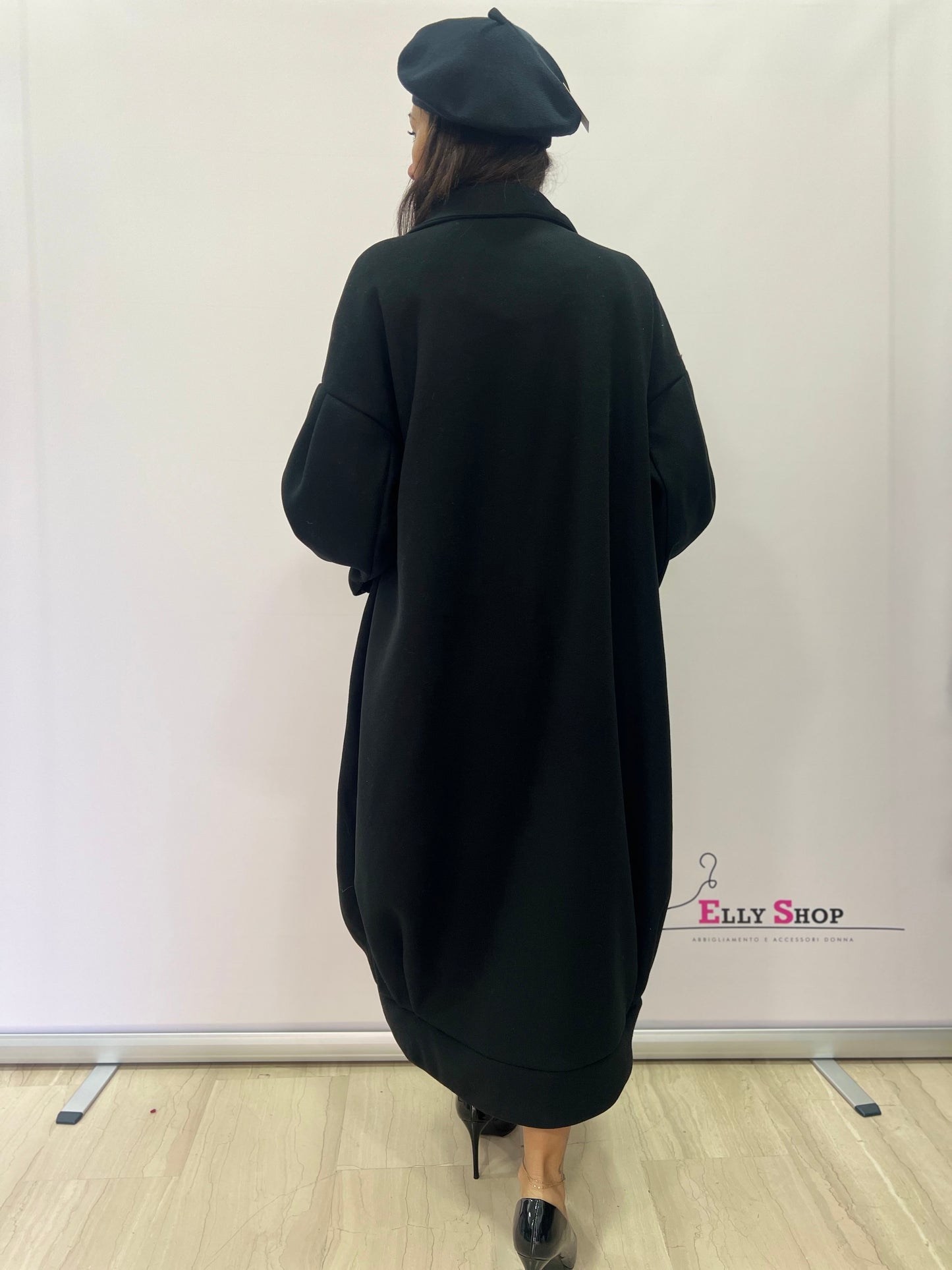 Cappotto Over Lungo Donna Curvy Balloon