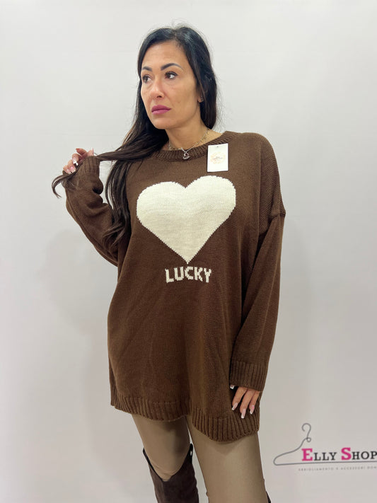 Maglione cuore donna