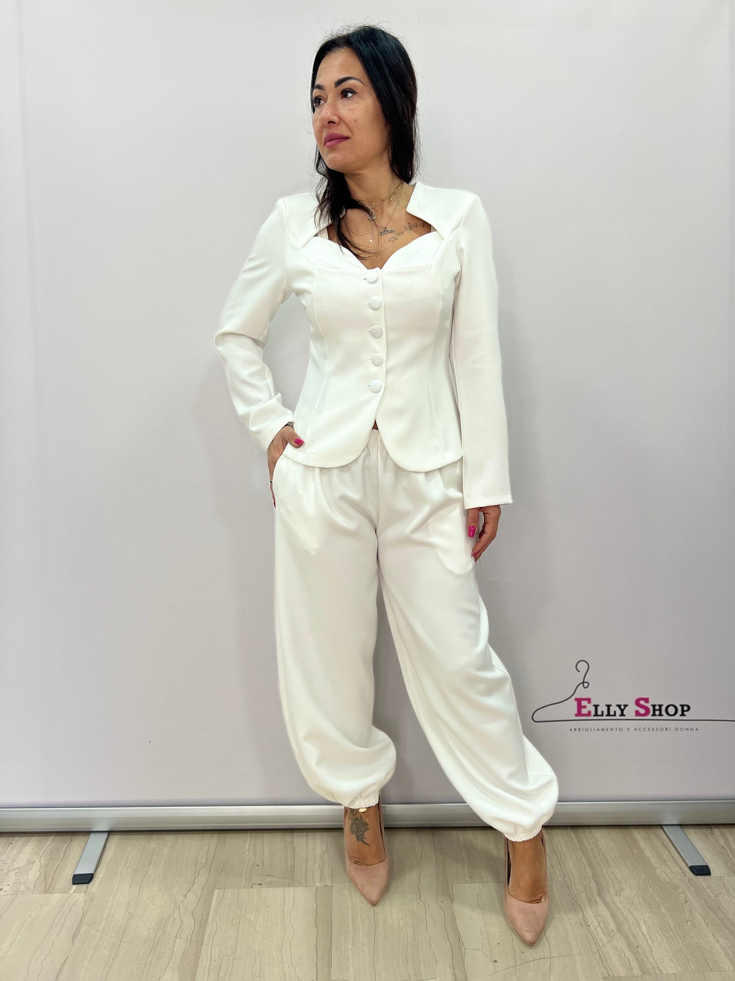 Completo elegante donna giacca e pantalone