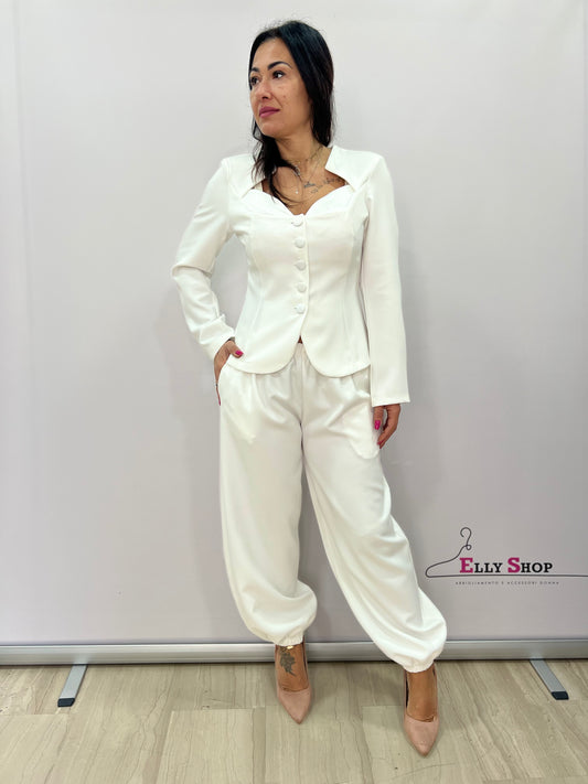 Completo elegante donna giacca e pantalone