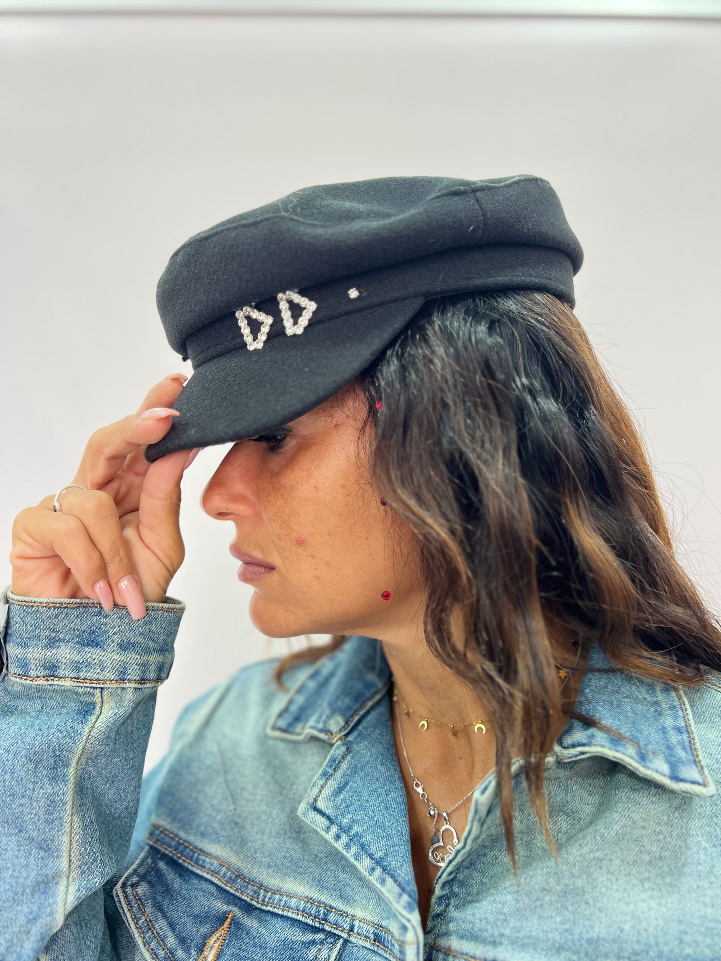 Cappello con Swarovski