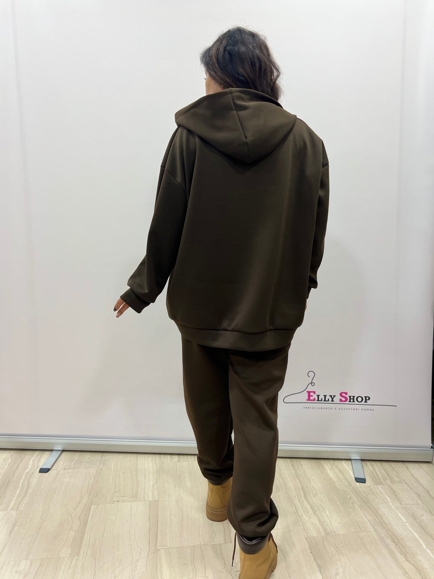 Completo curvy con cappuccio leo e brillantini