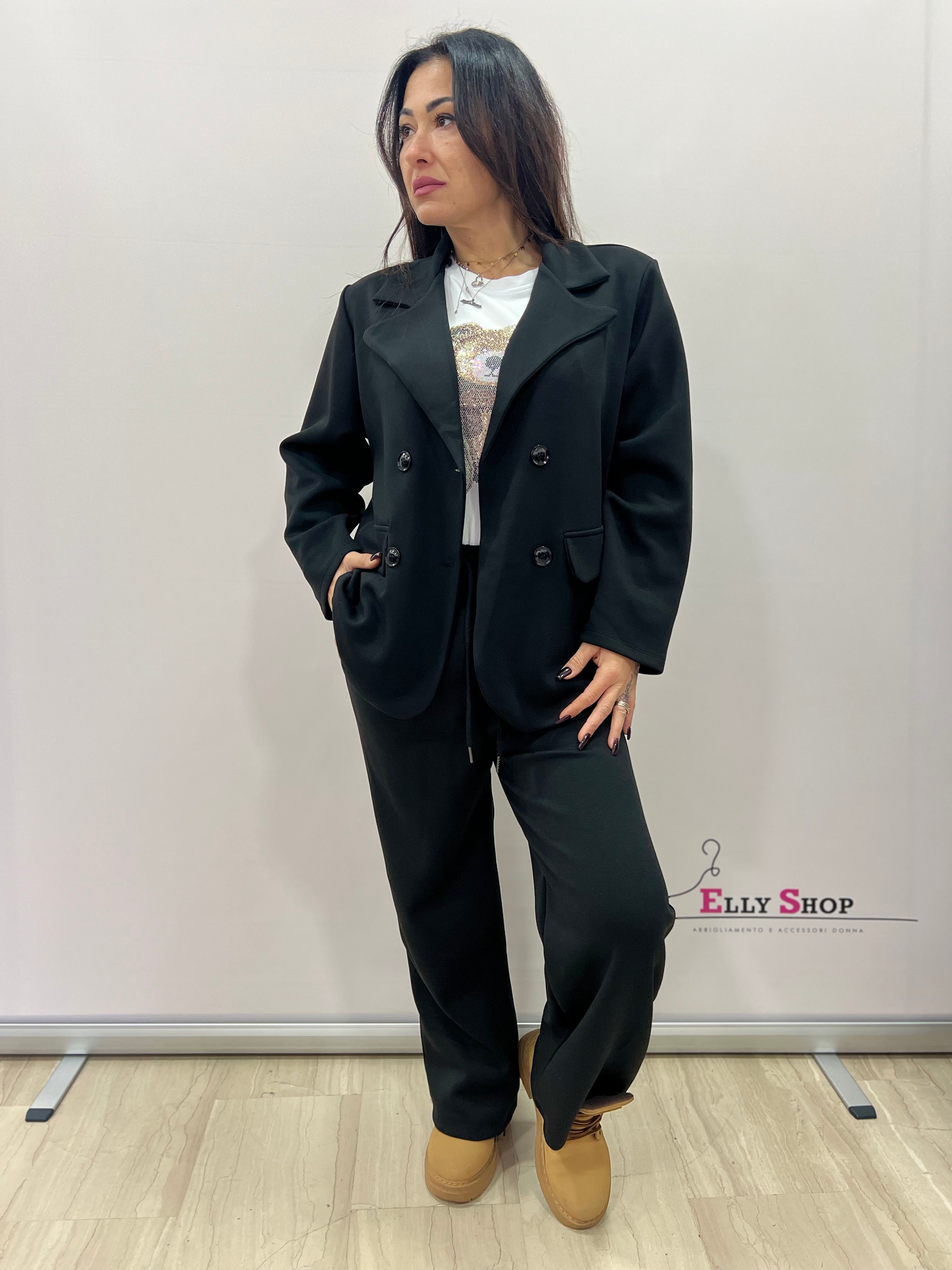 Completo donna blazer e pantalone morbido