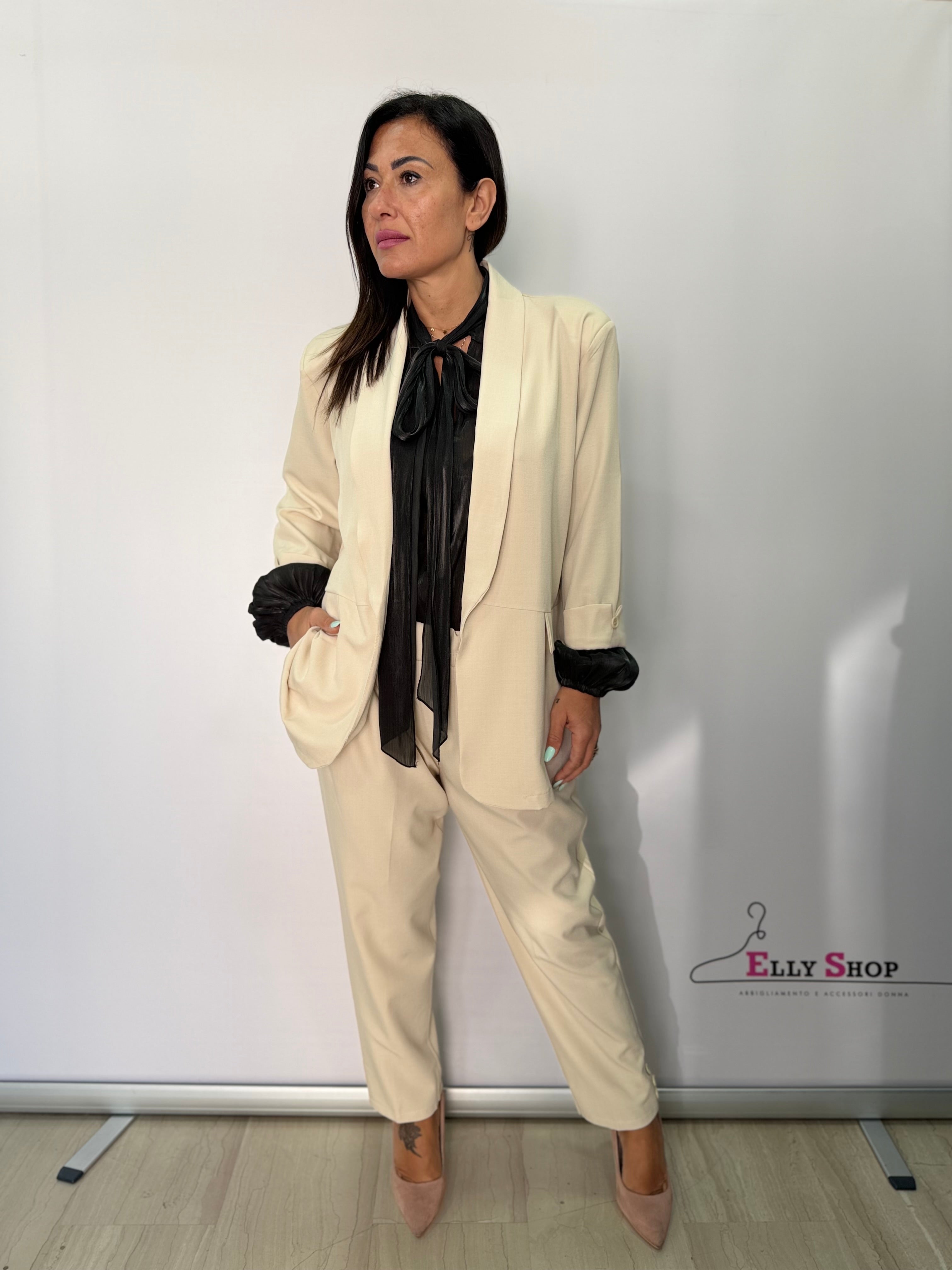 Tailleur curvy elegante donna vari colori