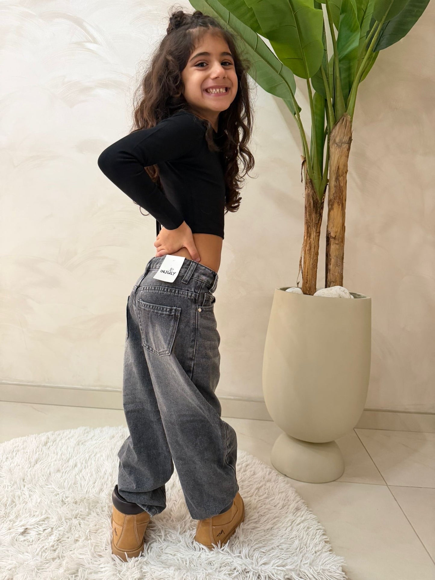 Jeans bambino gamba ampia chiaro e scuro art.st5290