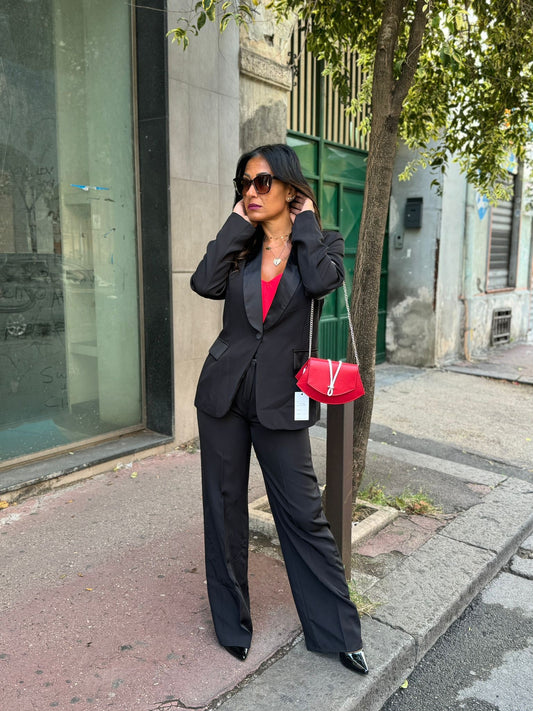 Tailleur fascia raso