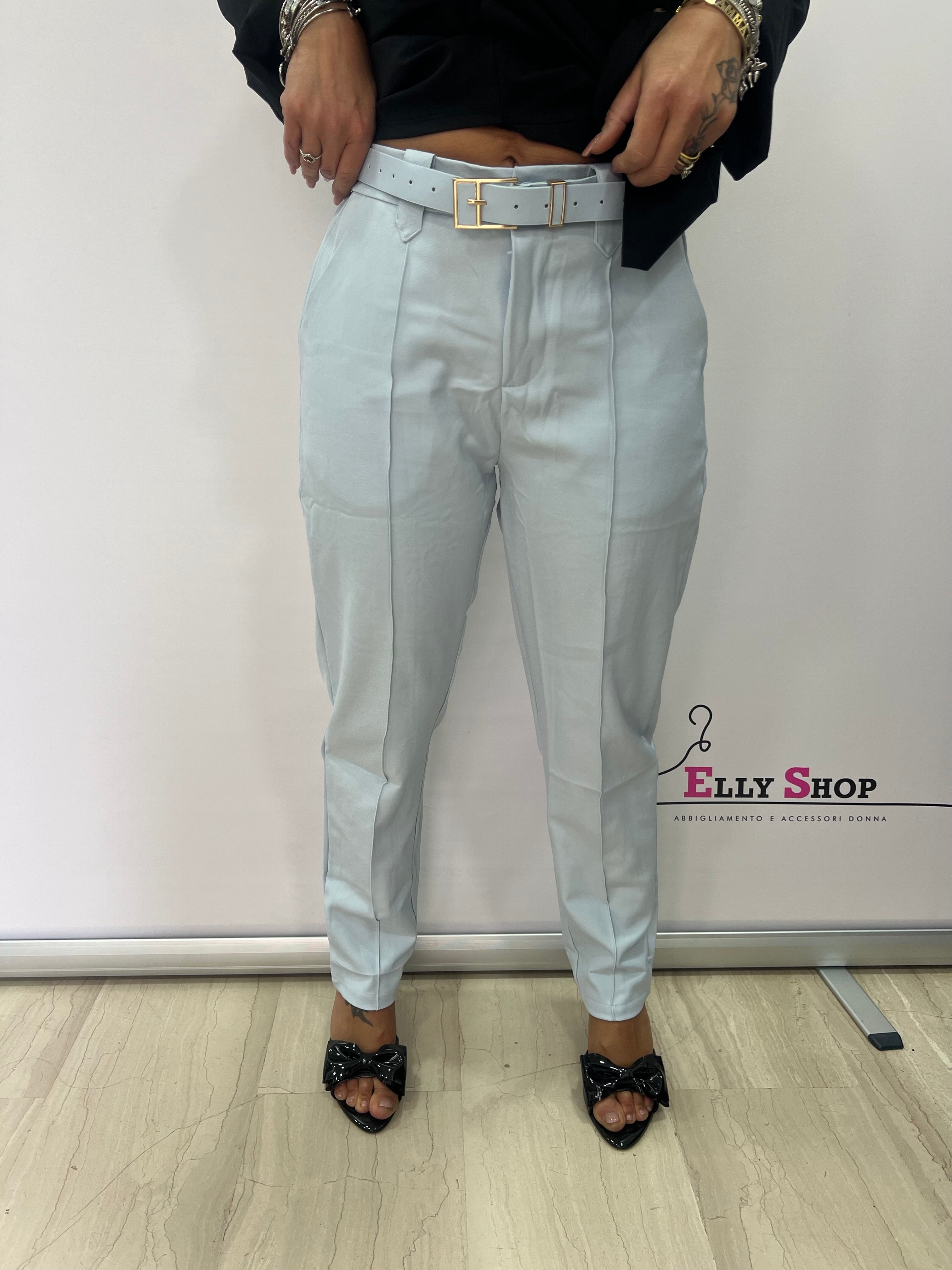 Pantalone elegante donna con cintura alta