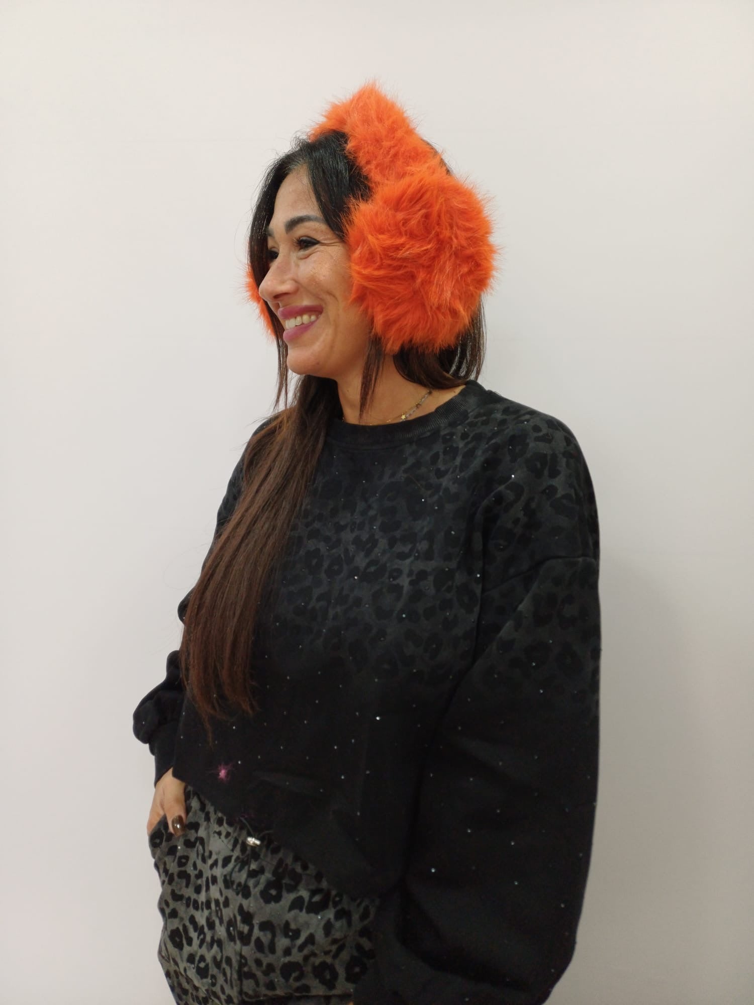 Cuffie para orecchie donna in pelliccia