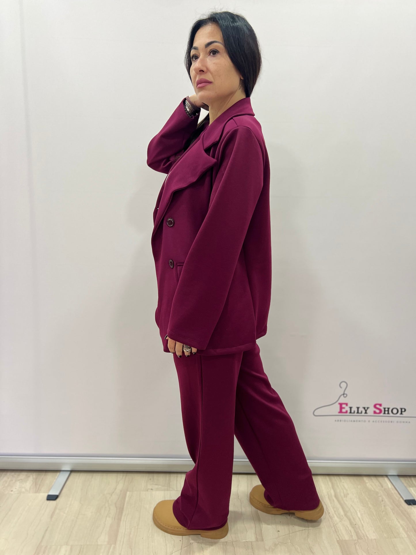 Completo donna blazer e pantalone morbido