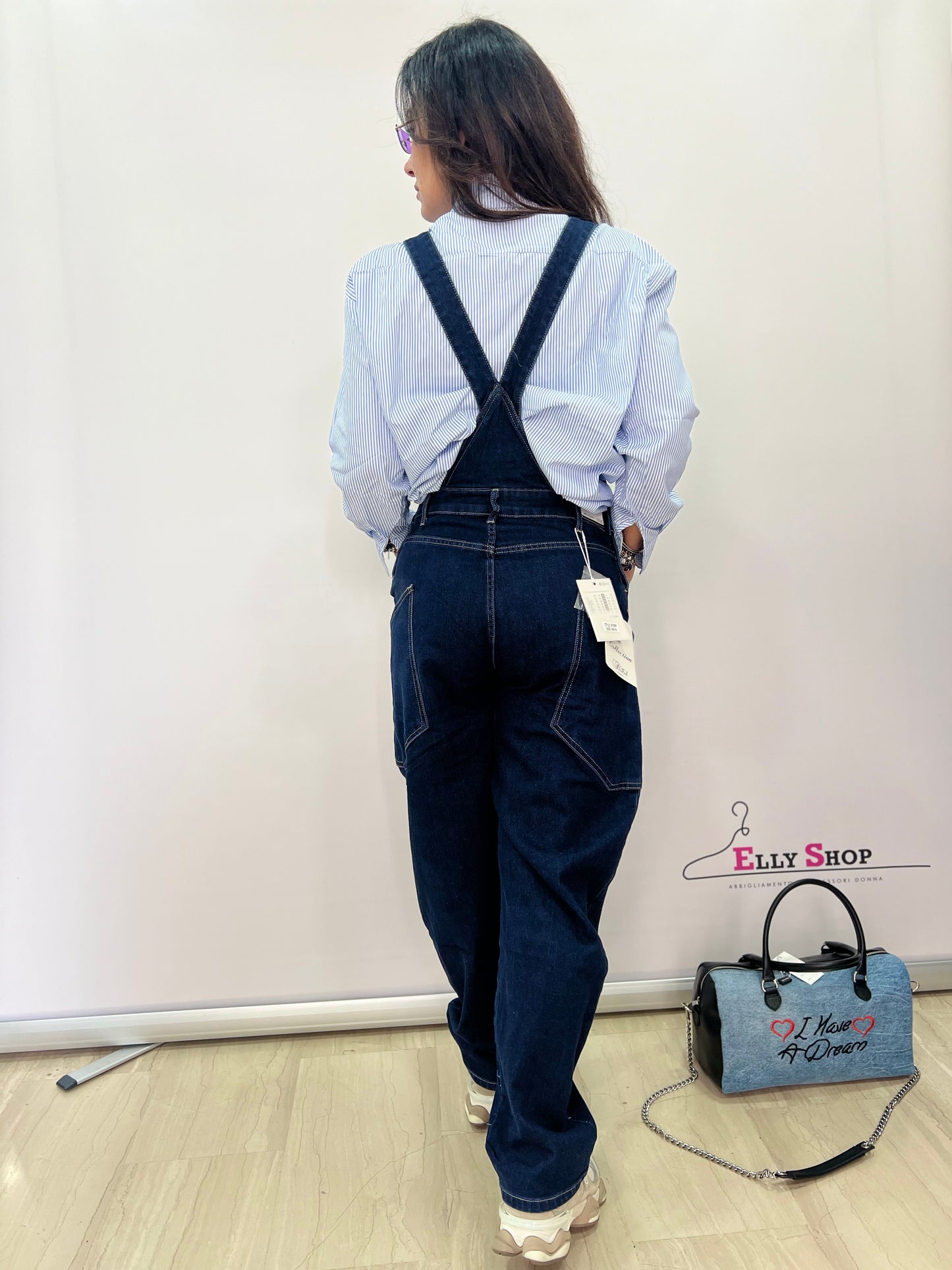 Salopette jeans donna casual