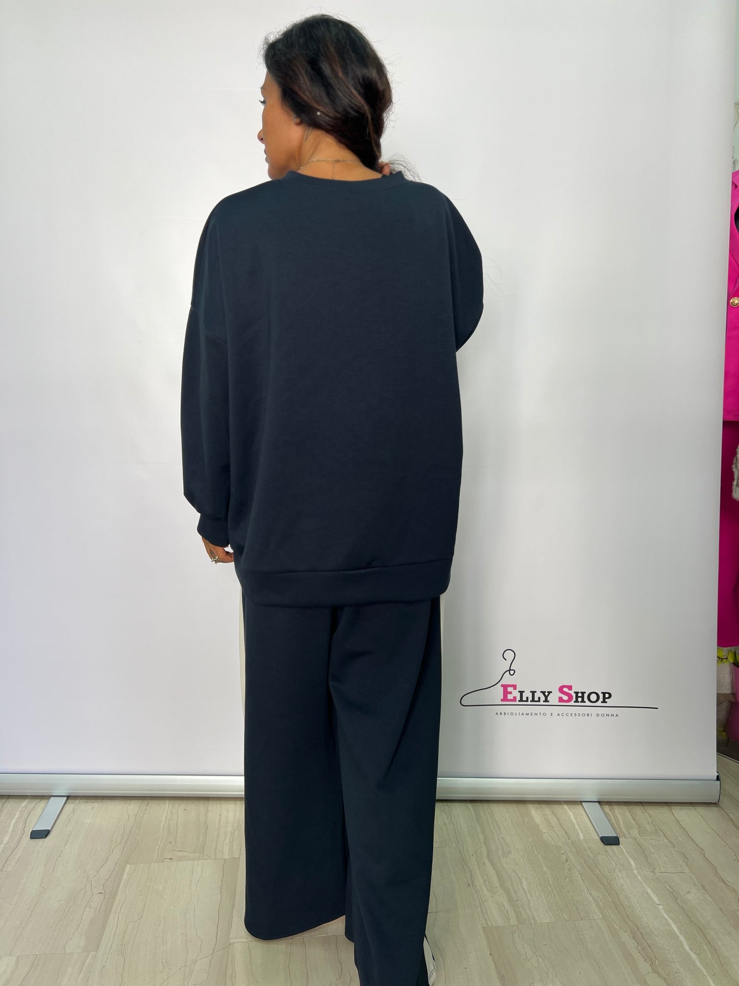 Completo tuta curvy con fiore