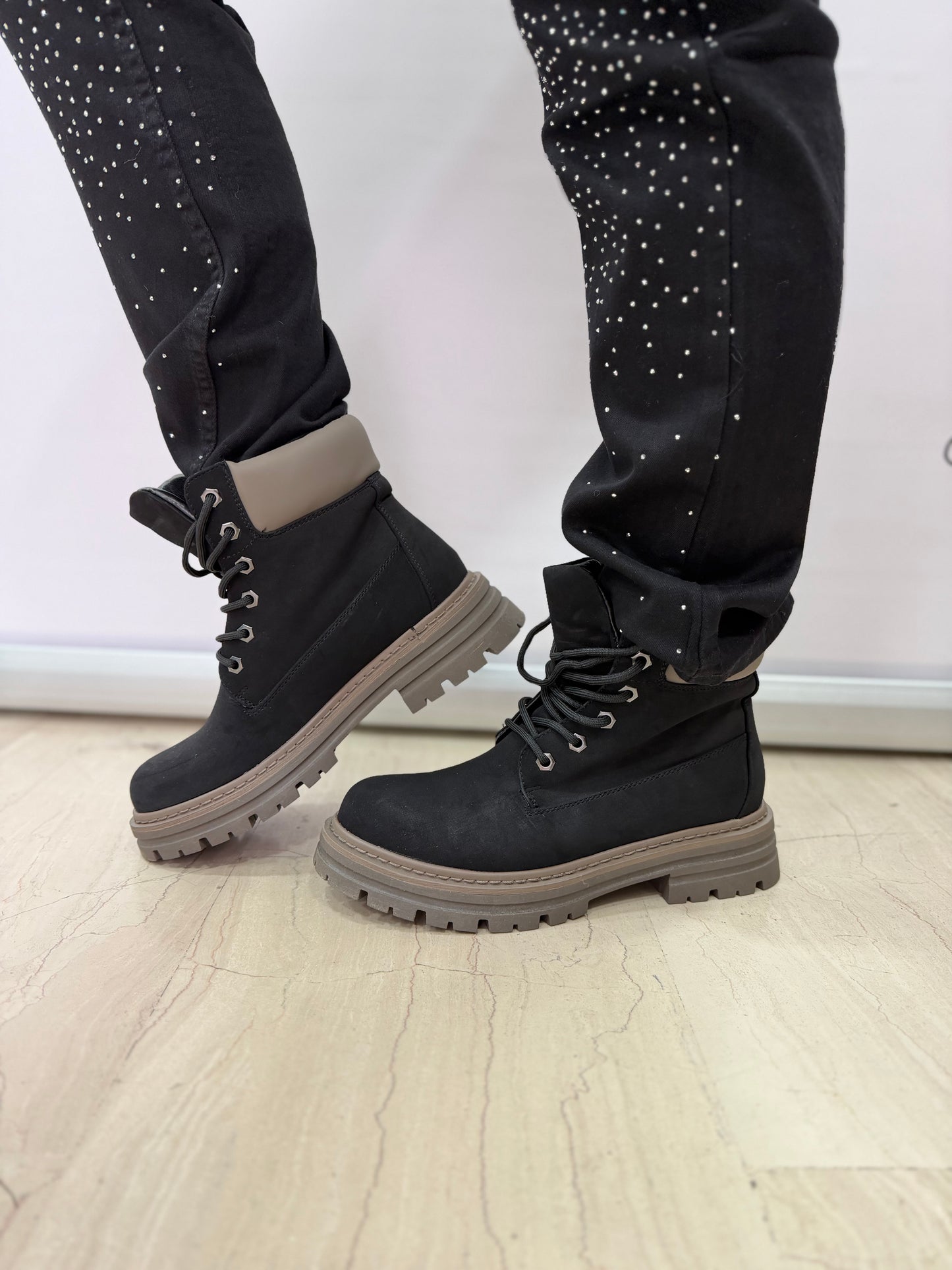 Anfibi donna suola alta antiscivolo