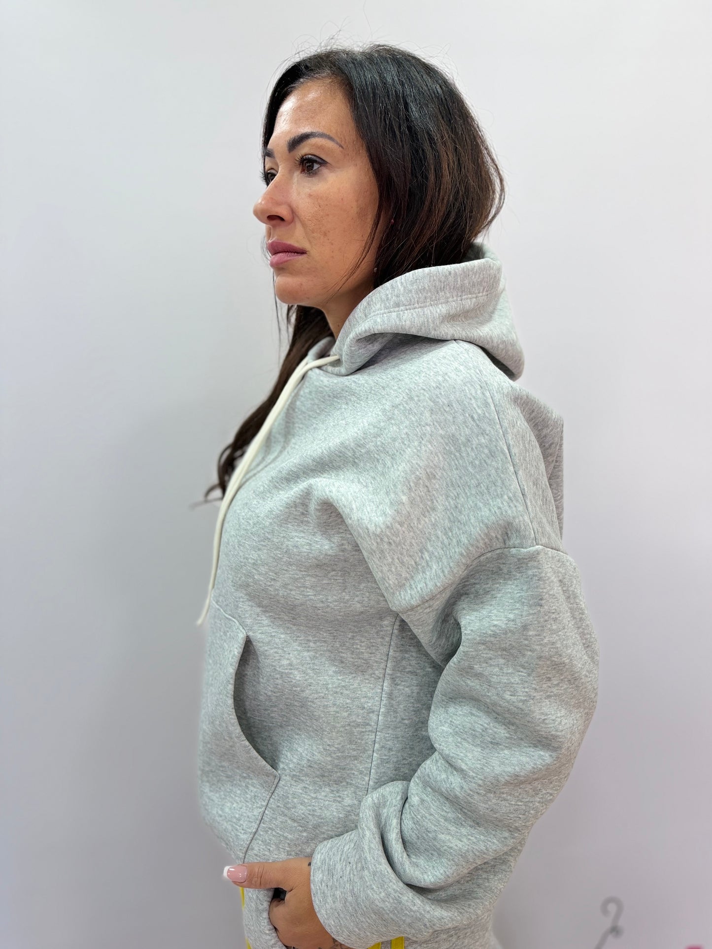 Felpa con cappuccio donna casual autunno inverno