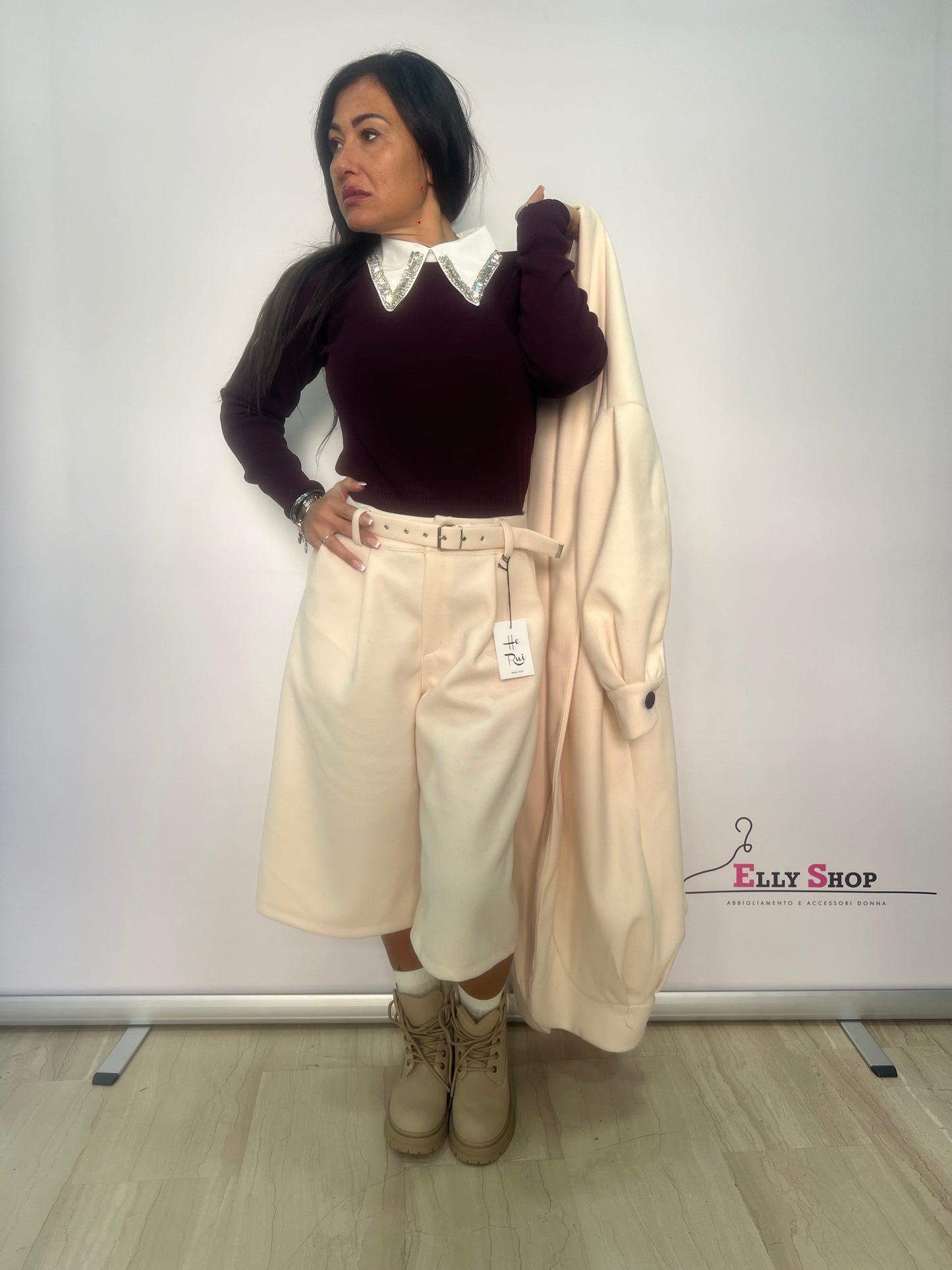 Bermuda donna con cintura elegante