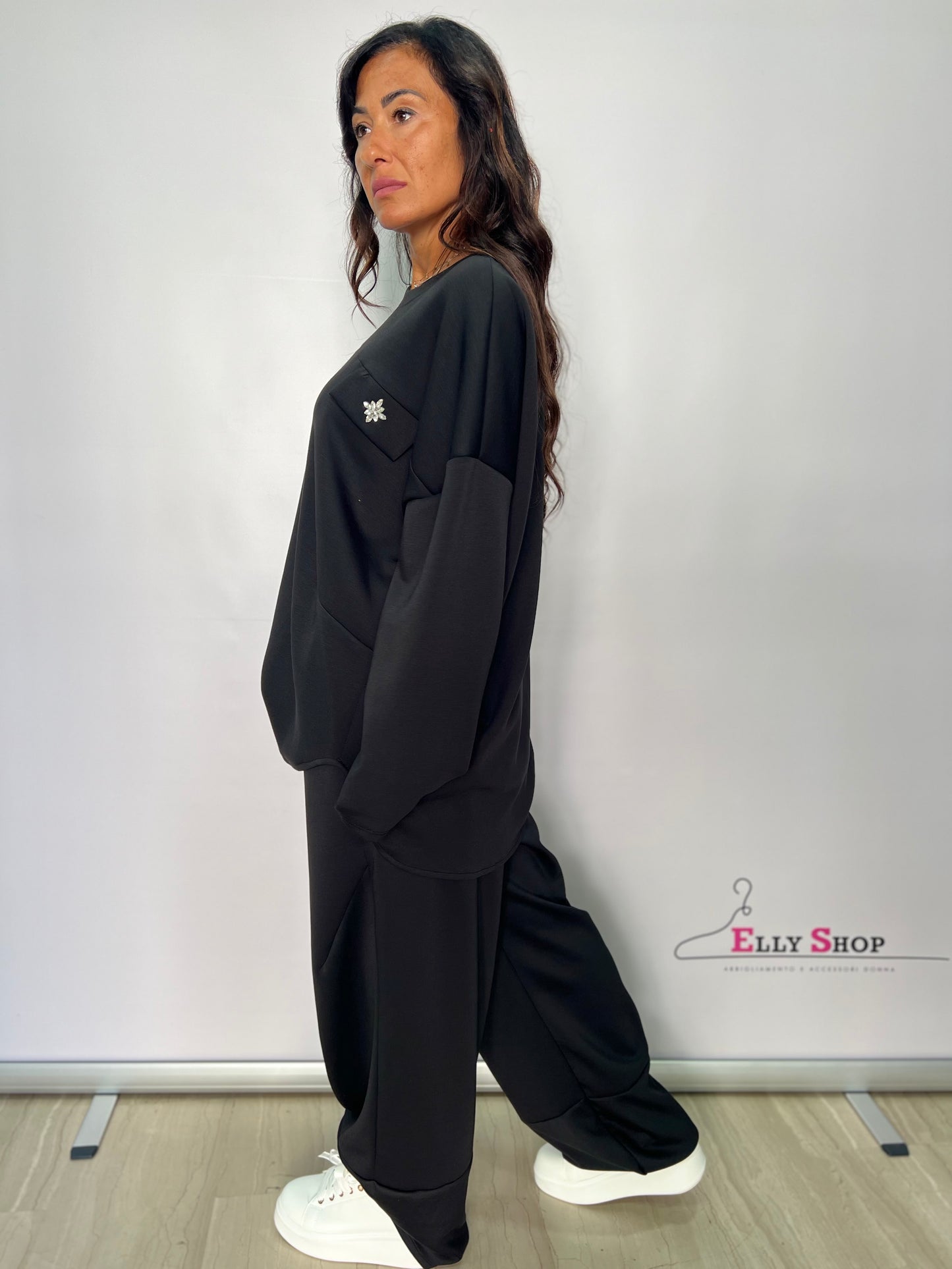 Completo tuta curvy con swarovski