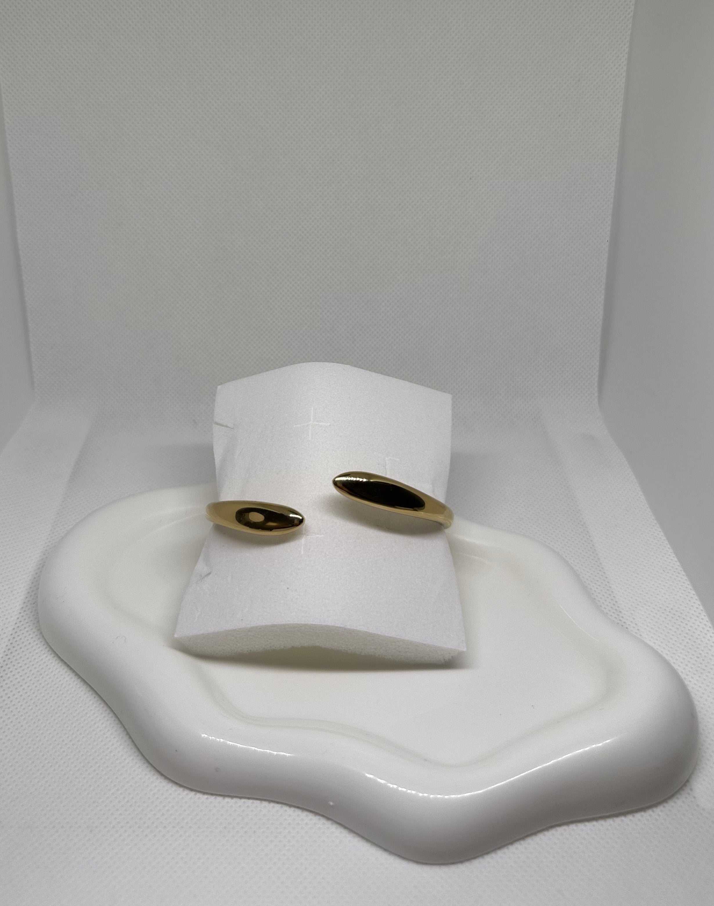 Bracciale Rigido Onda – Design Aperto con Chiusura a Scatto
