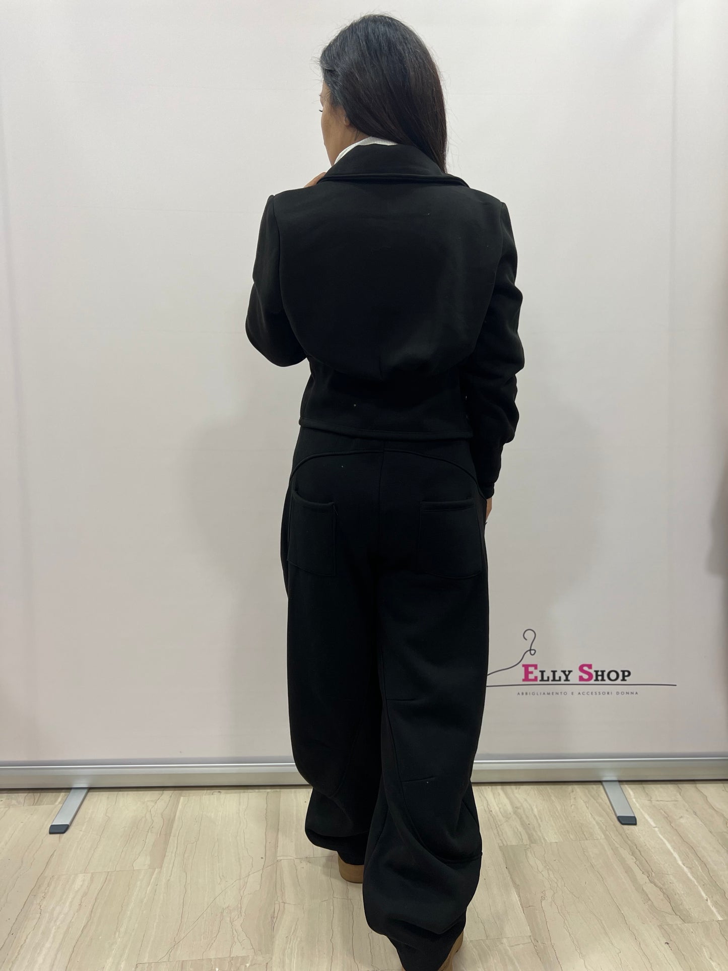 Completo donna felpato due pezzi casual chic