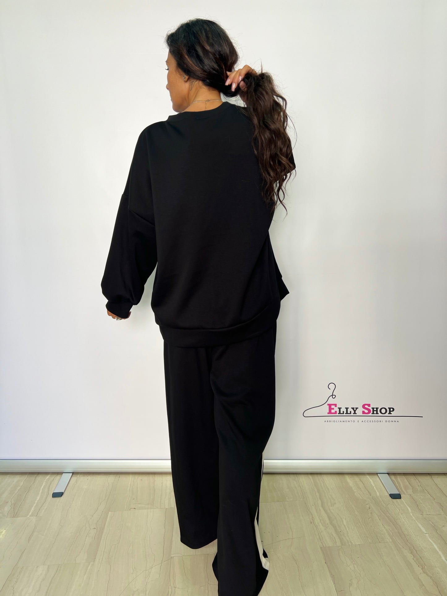 Completo tuta curvy con fiore