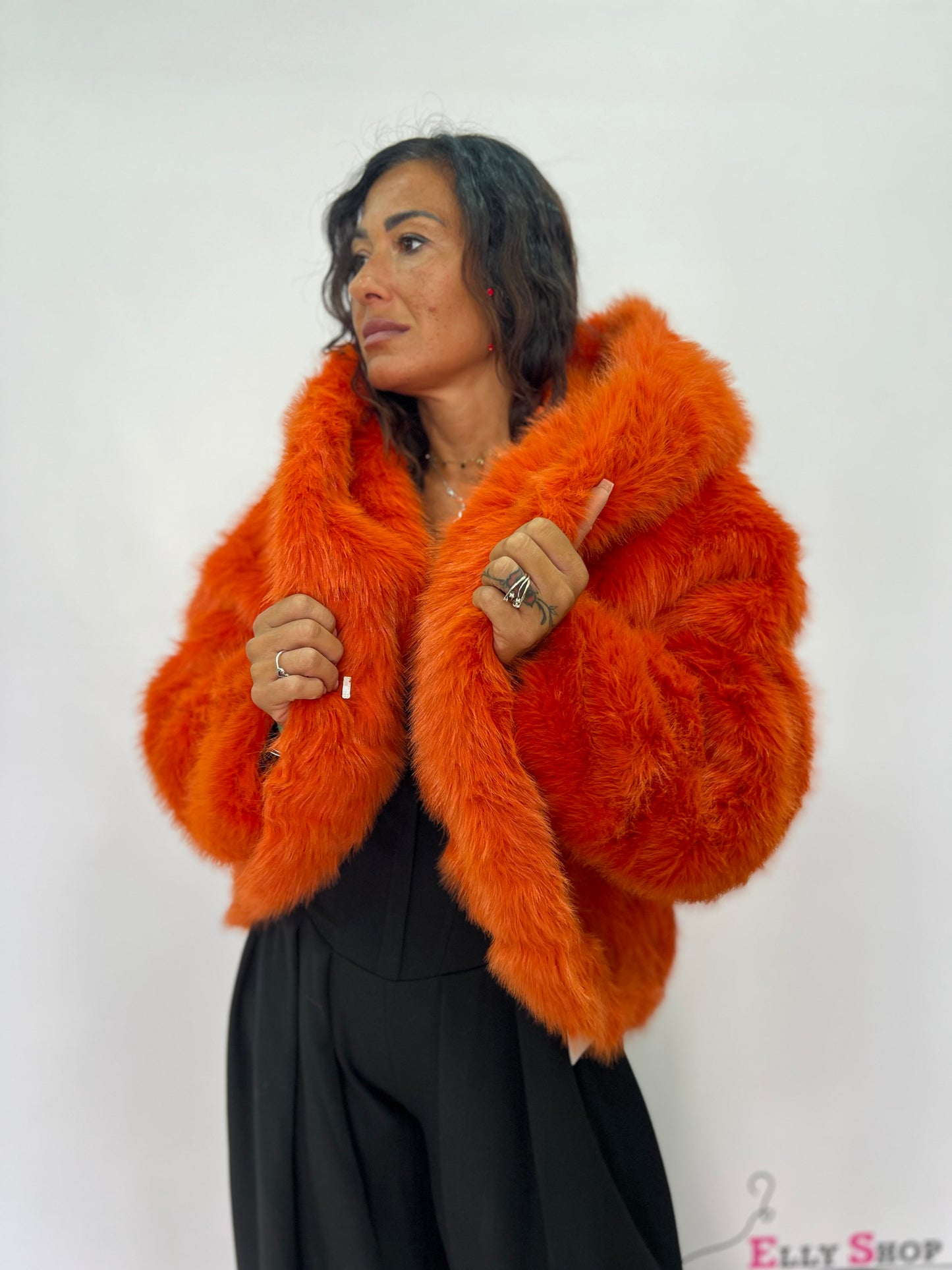 Pelliccia Giacca invernale colorata e