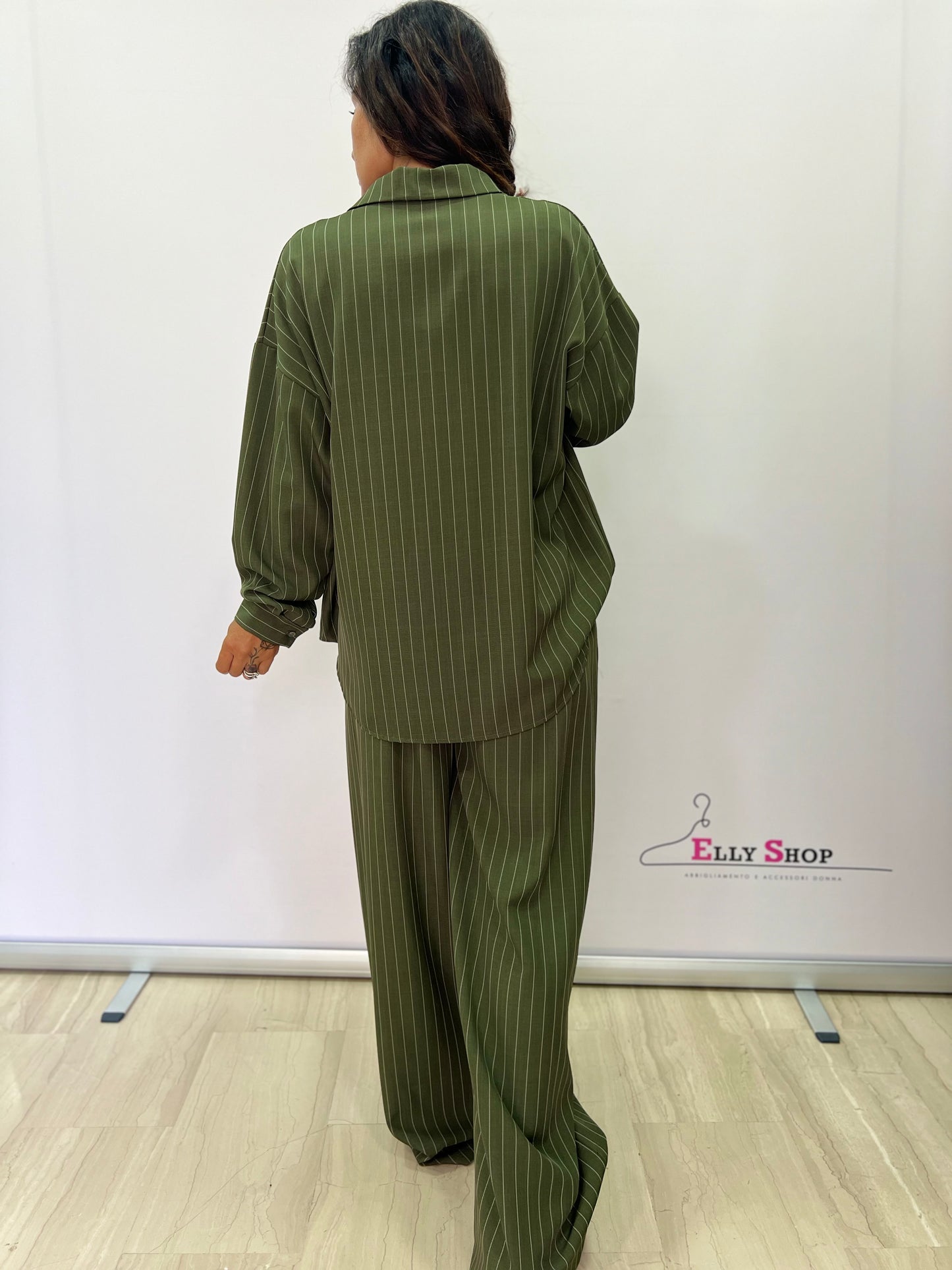 Completo donna elegante rigato