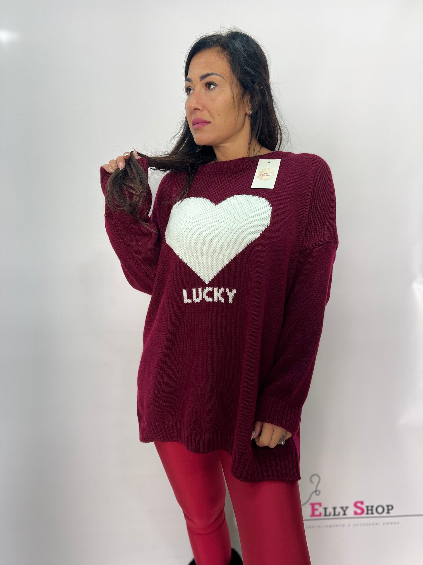 Maglione cuore donna