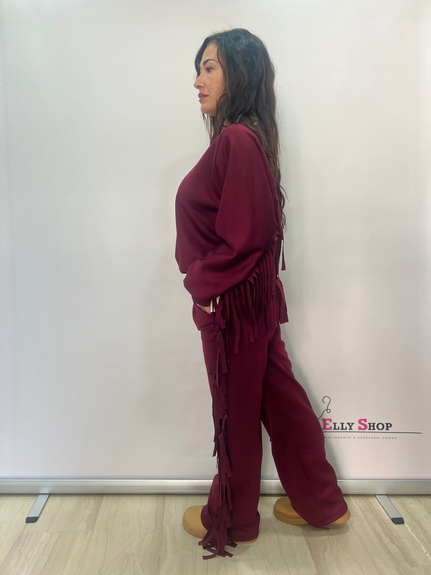 Completo donna con frange moderno