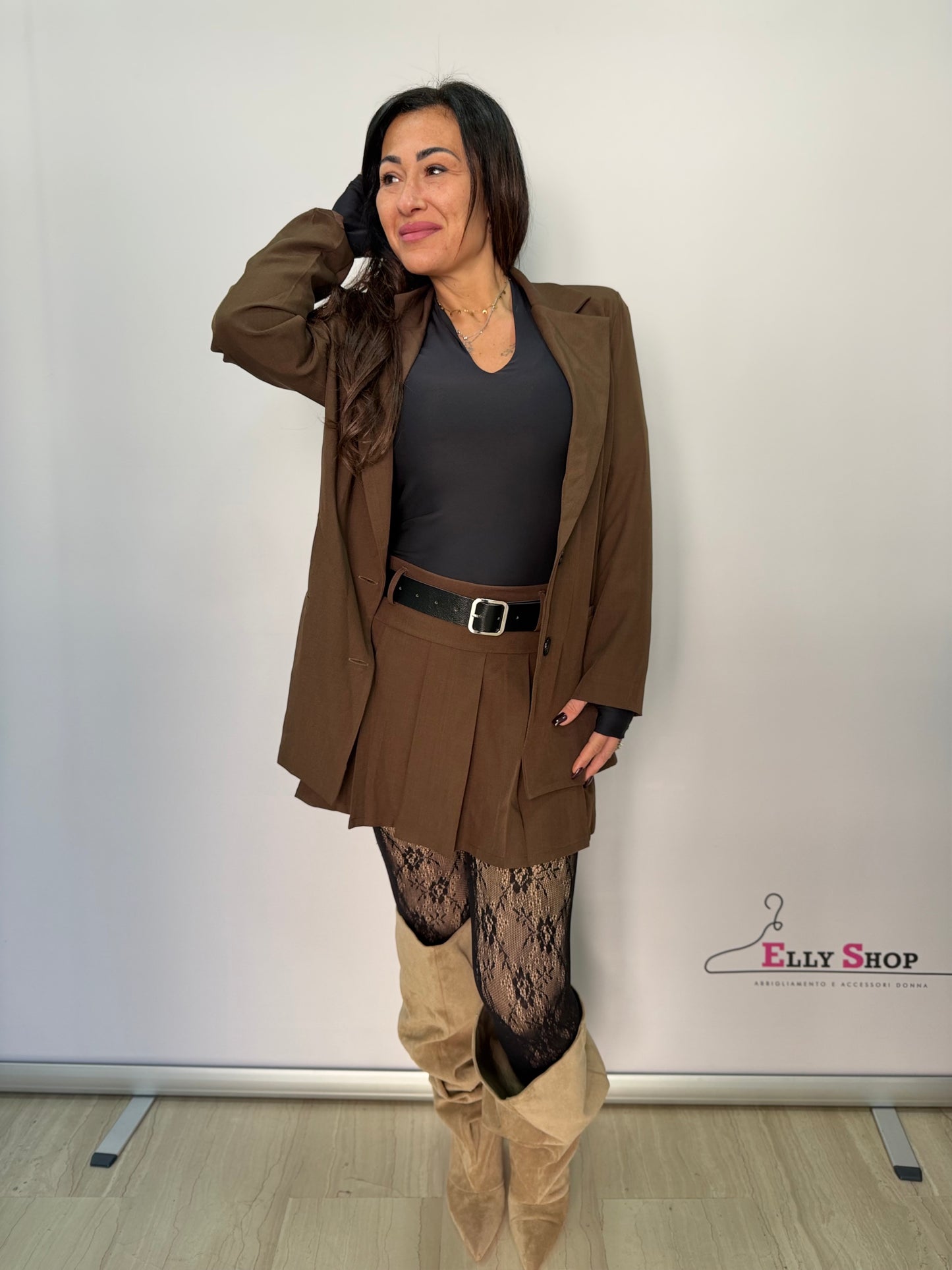 Completo donna blazer e gonna pantalone