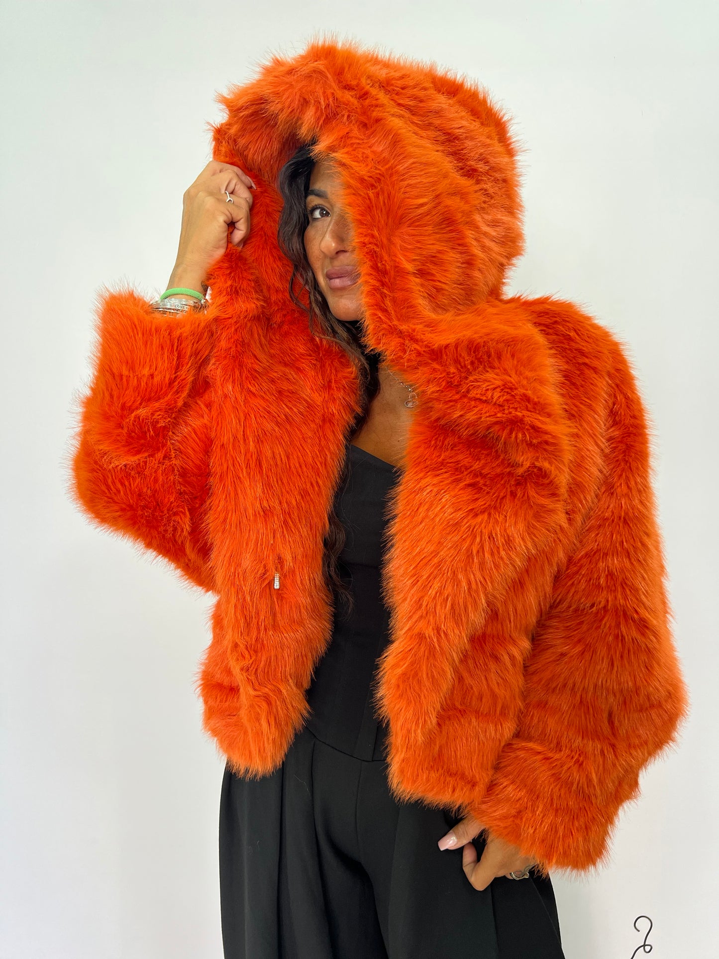 Pelliccia Giacca invernale colorata e