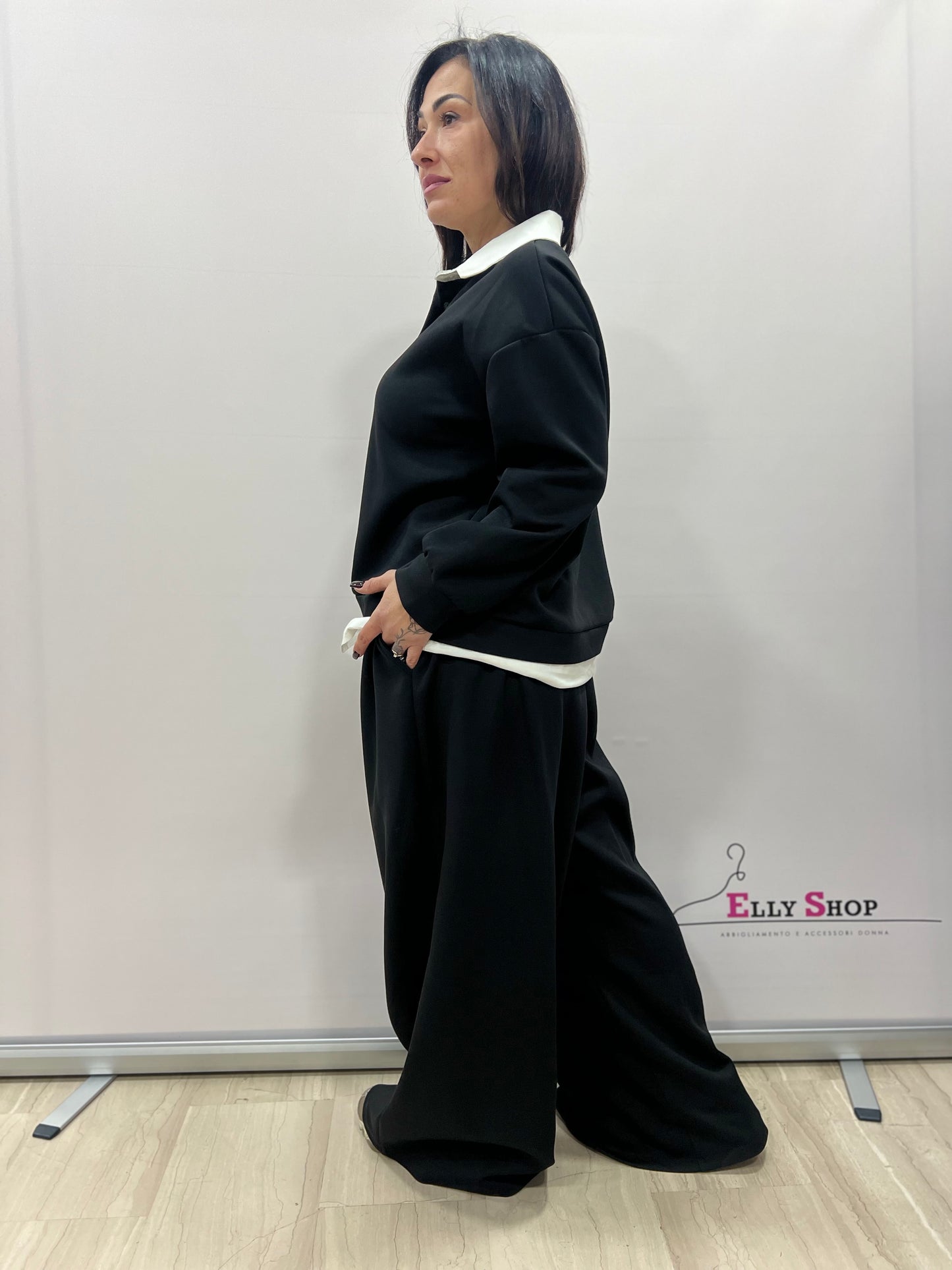 Completo donna curvy due pezzi casual chic