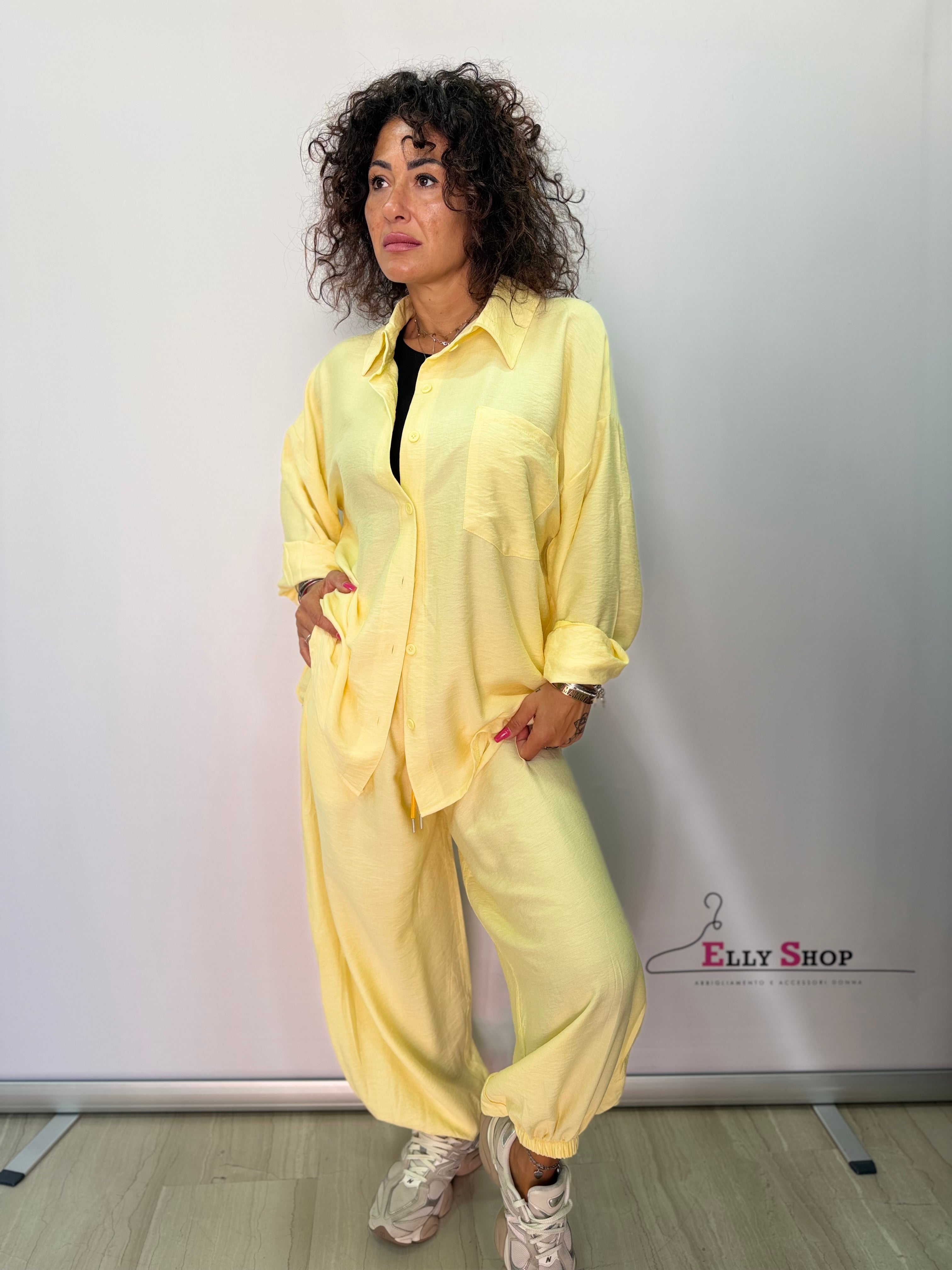 Completo donna camicia e pantalone morbido