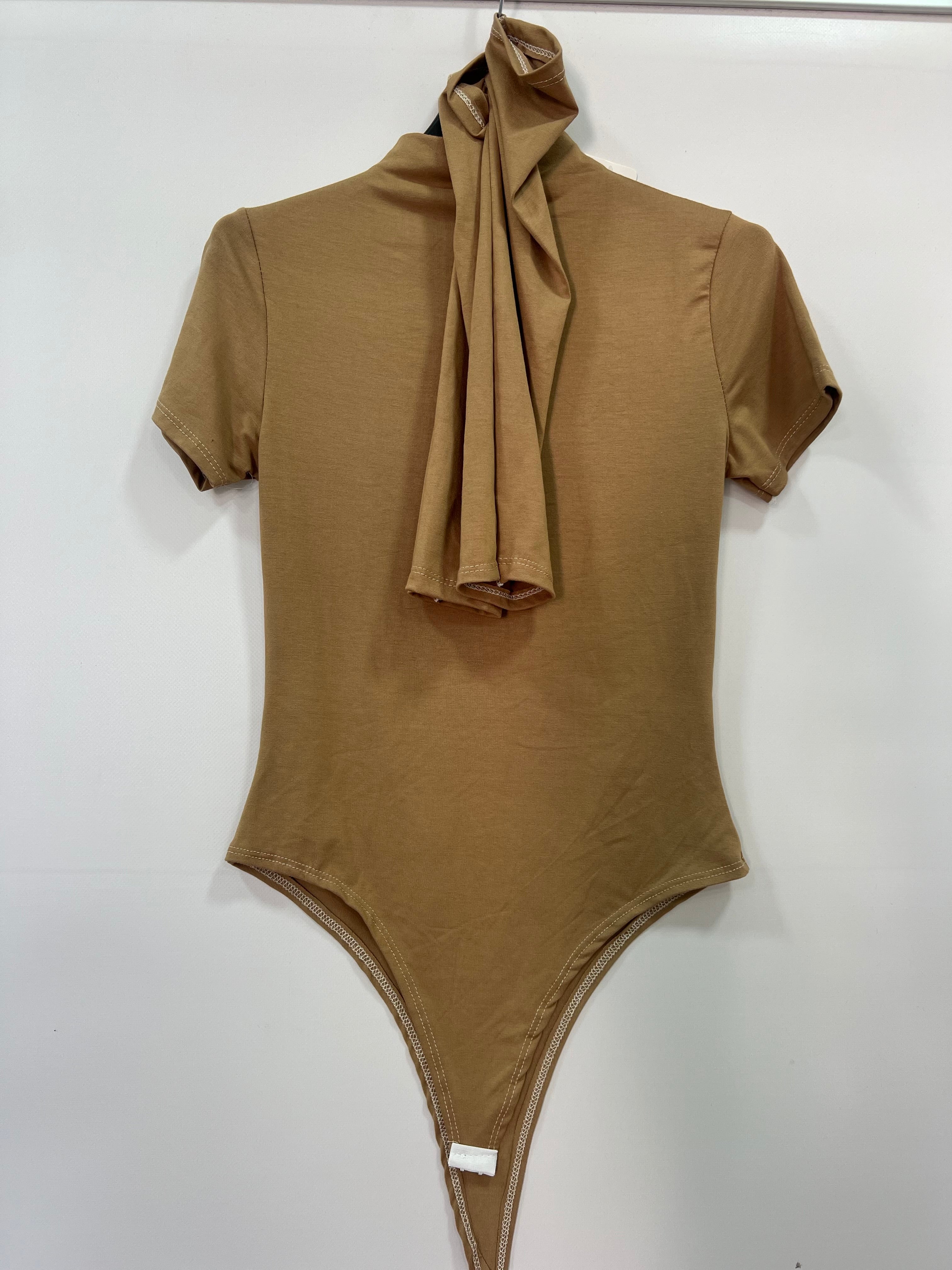 Body donna collo alto e manicotti