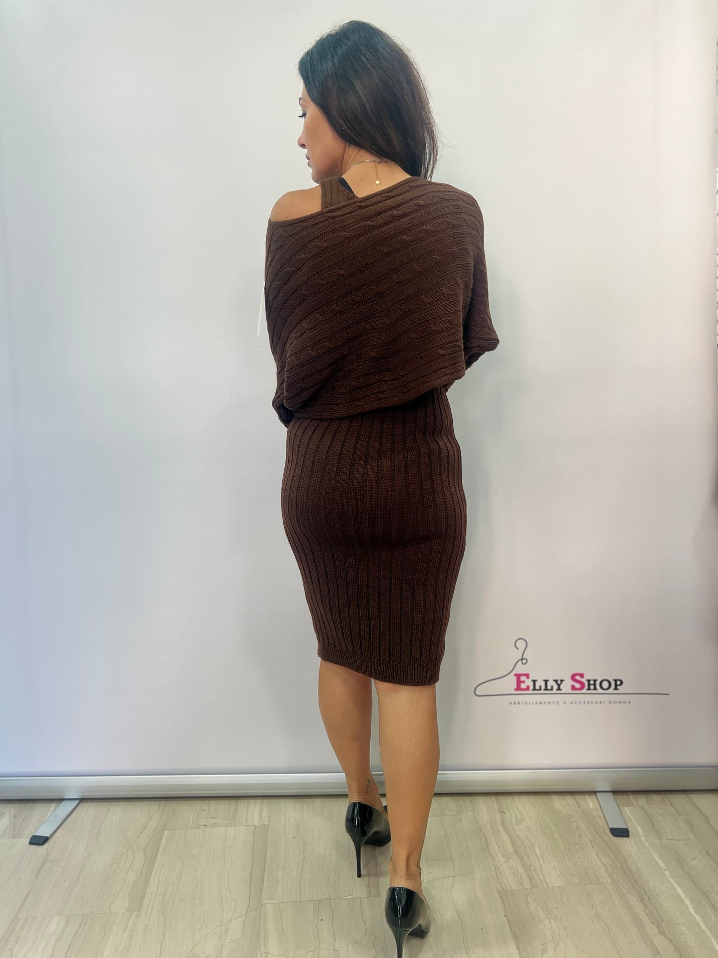 Completo donna vestito e copri spalle