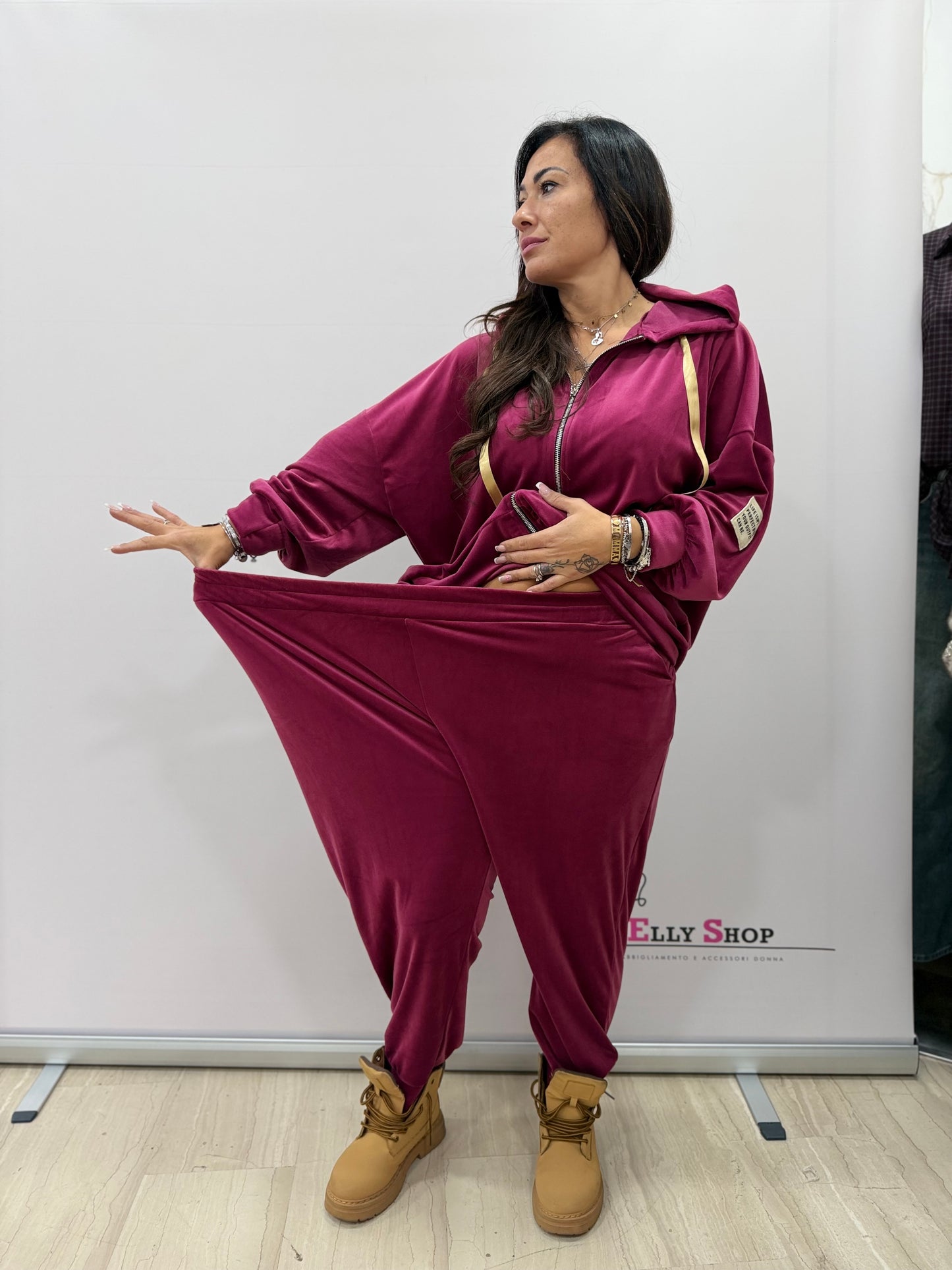 Completo donna curvy elasticizzato
