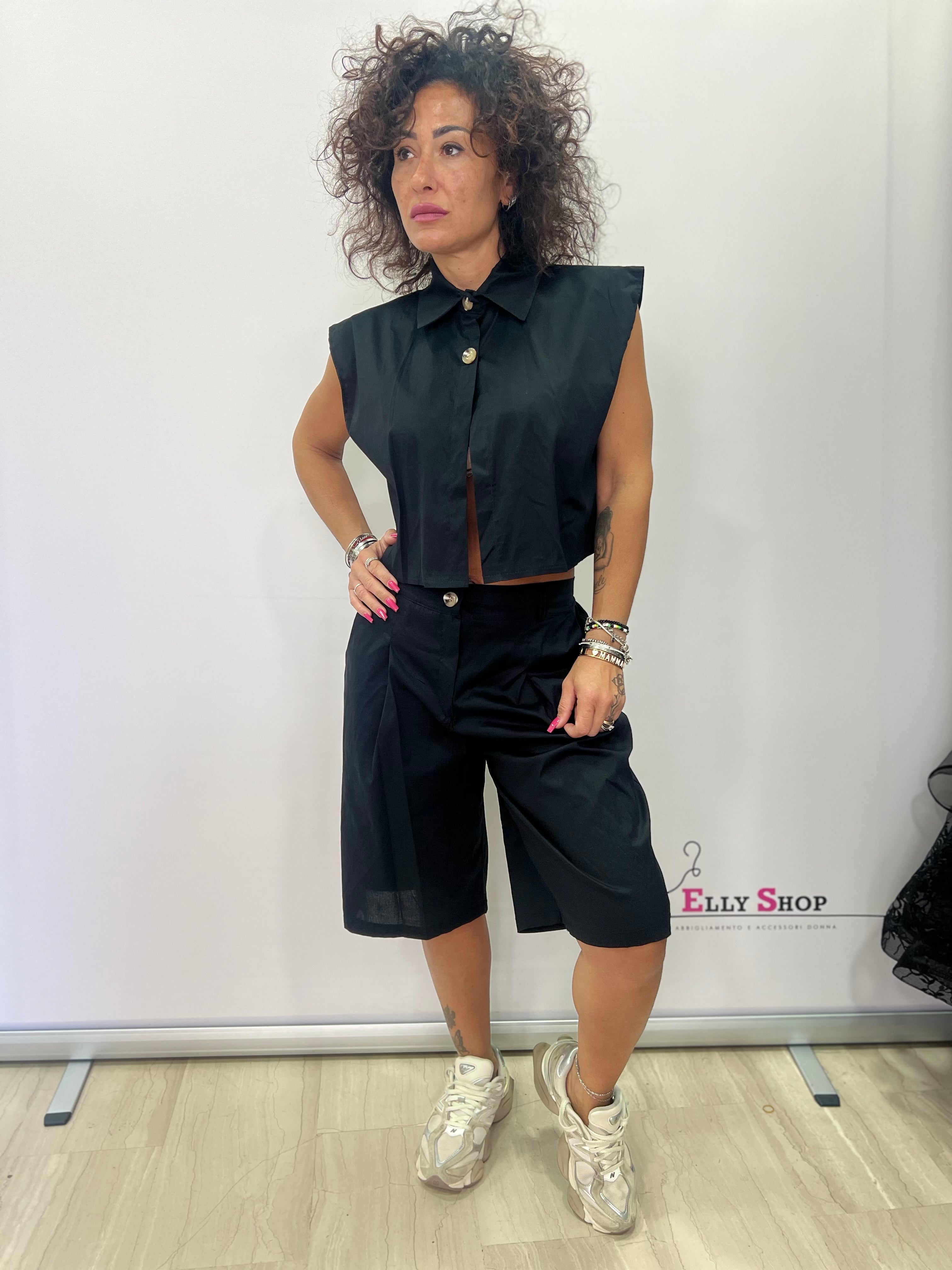 Completo Sole donna crop e bermuda estivo