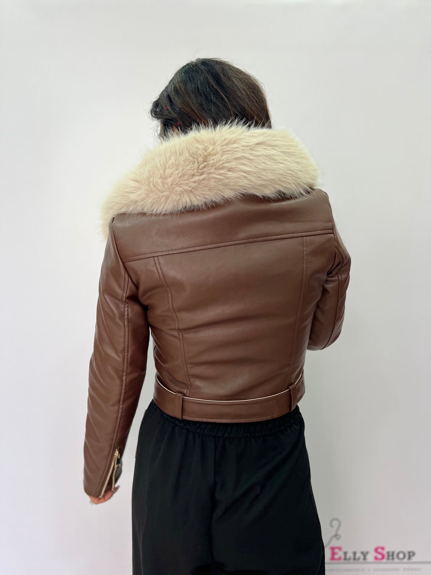 Chiodo donna con pelliccia removibile