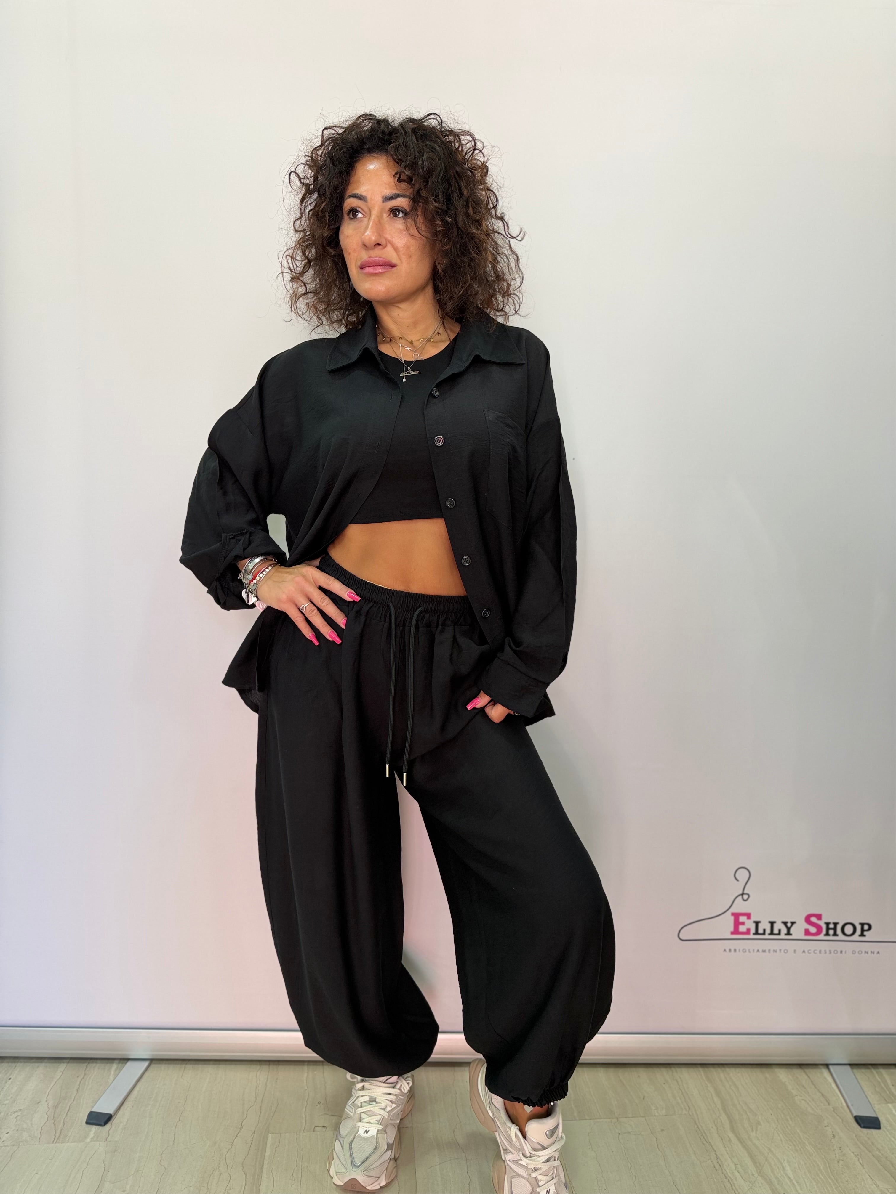 Completo donna camicia e pantalone morbido