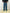 Jeans wide leg con banda laterale