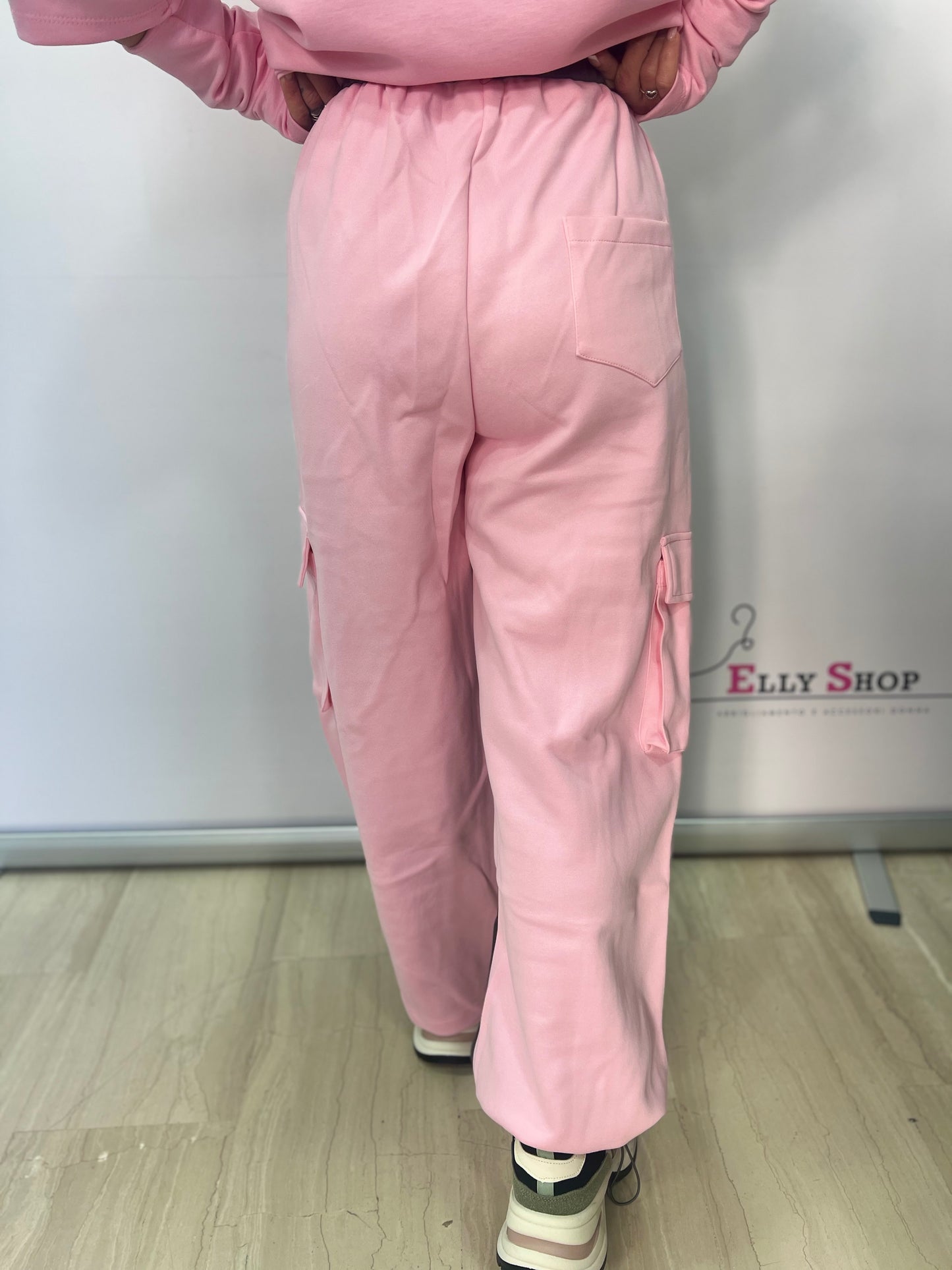 Pantalone cargo donna bicolor sportivo